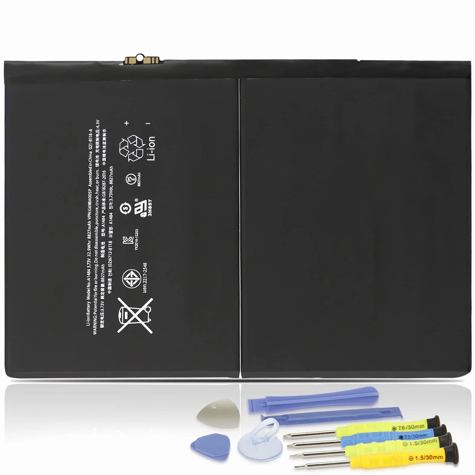 K KYUER A1484 Tablet Batería para iPad 5 6 7 8 9 5th 6th 7th 8th 9th Gen A1822 A1823 A1893 A1954 A2197 A2198 A2199 A2200 A2428 A2429 A2430 A2602 A2603 A2604 A2605 Air 1 1st Gen 2013 A1474 A1475 A1476