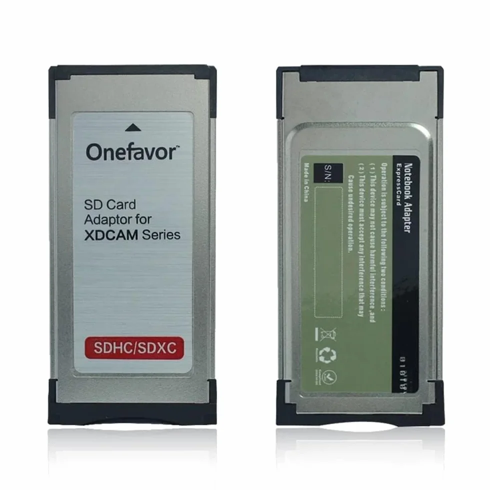 SXS - Adaptador de tarjeta de memoria SD SDHC SDXC en SXS para Sony EX1R EX280