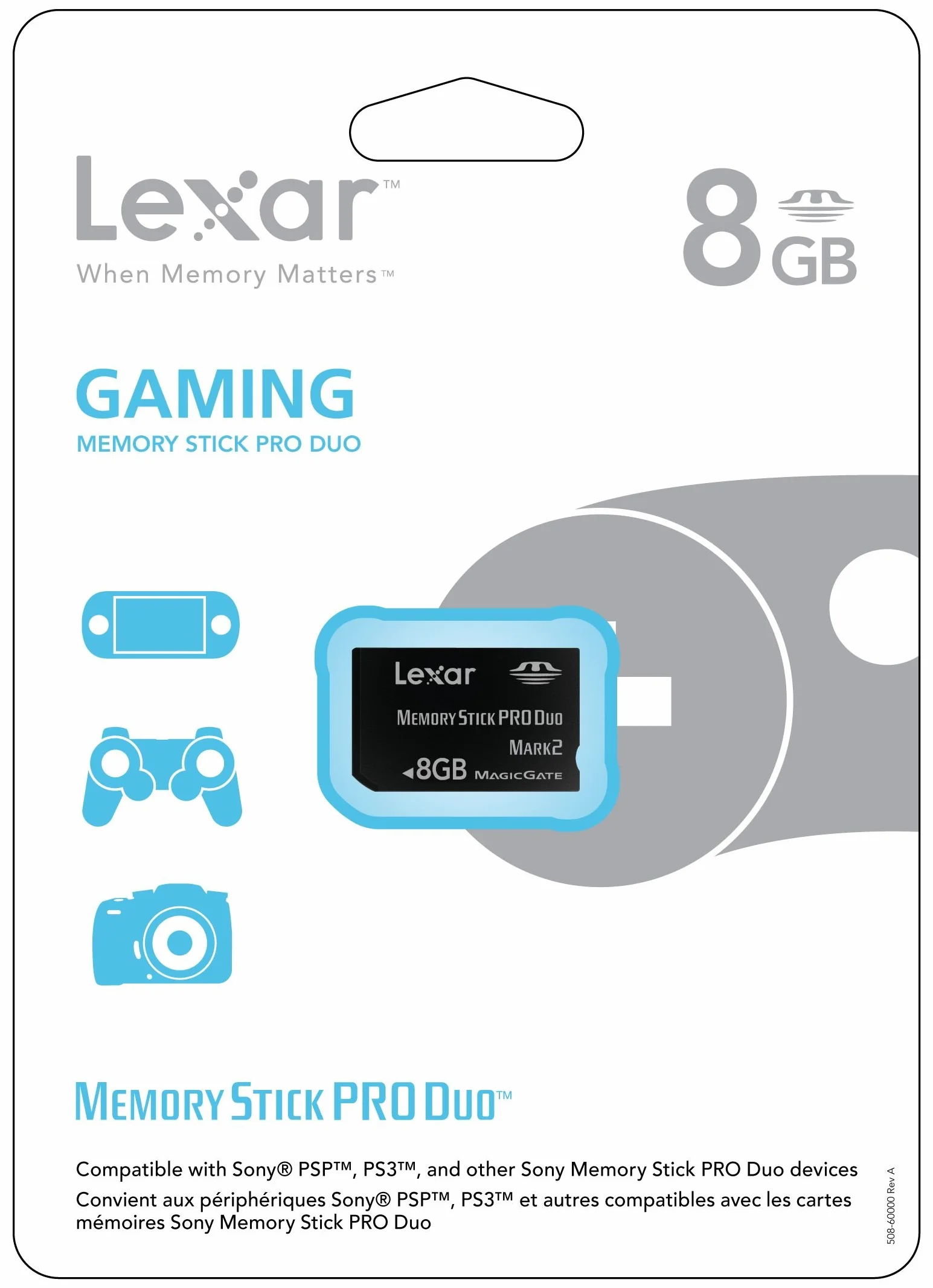Lexar 8GB Gaming Memory Stick Pro Duo - Memoria Flash (8 GB, MS, Negro)