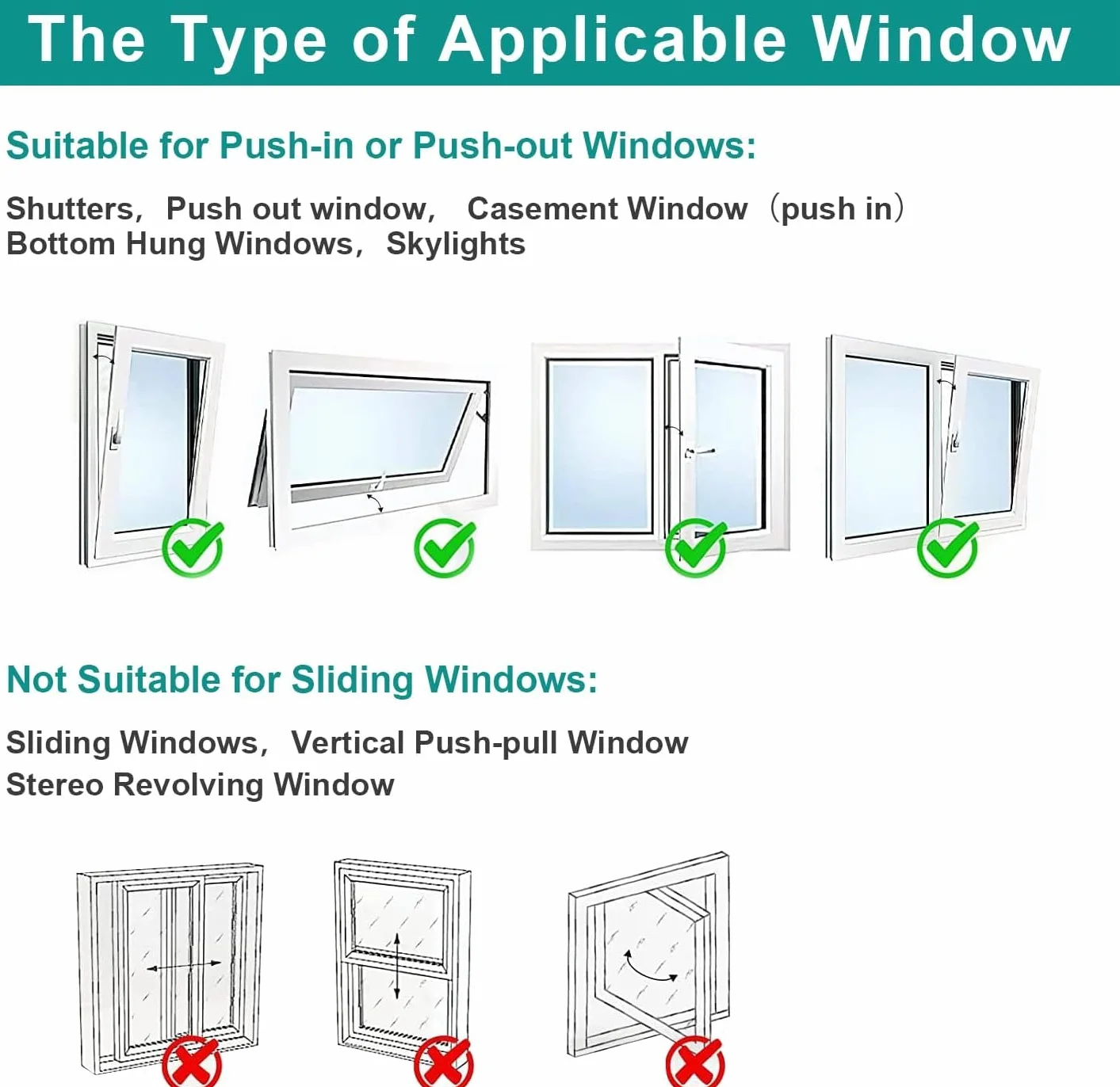 Sello de ventana de aire acondicionado impermeable 400 cm para AC portátil