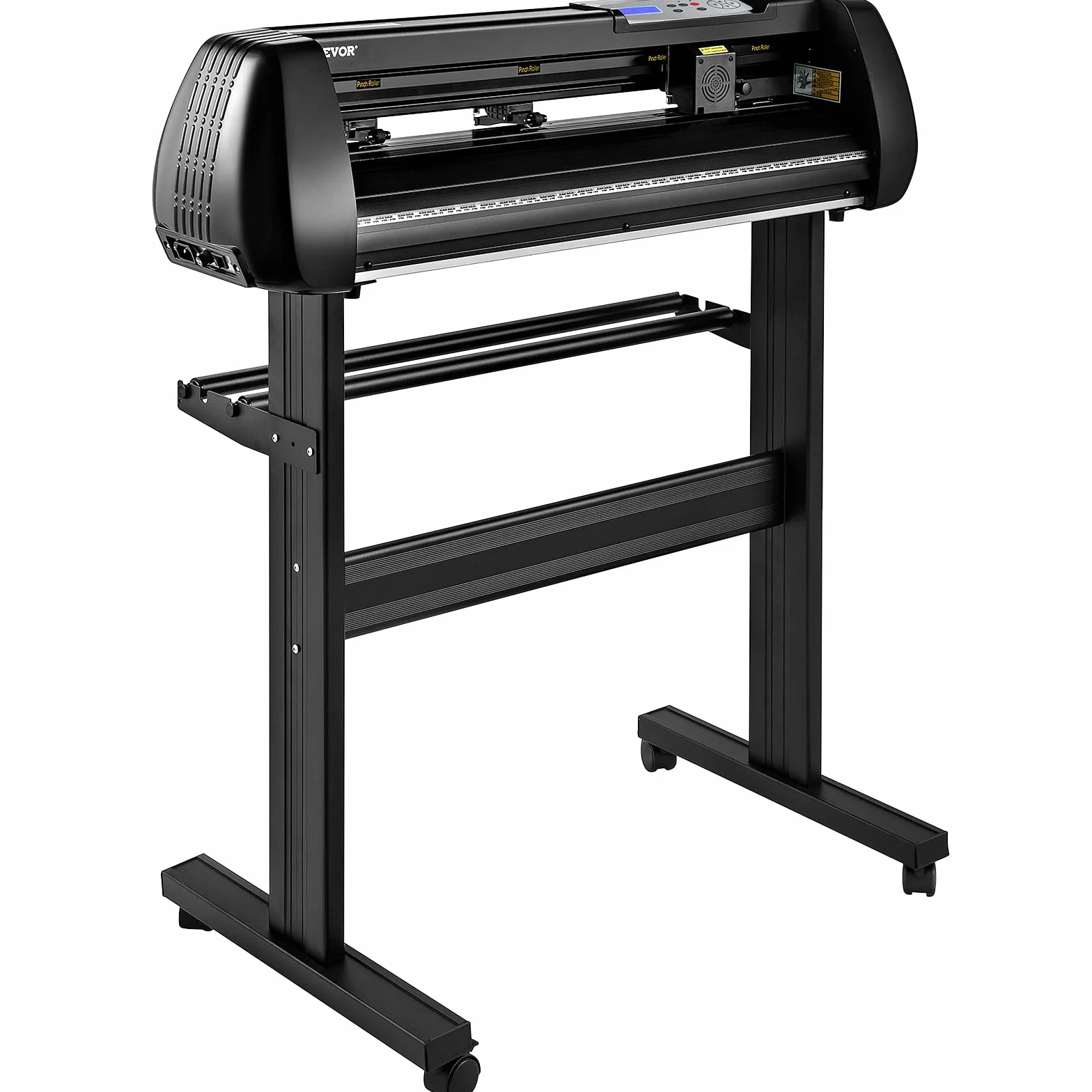 VEVOR Máquina cortadora de vinilo, máquina trazadora de corte Bluetooth sin conexión de 28 pulgadas, eje de rodillo de acero de 400 pulgadas/32.8 ft, fuerza de velocidad ajustable, herramienta de soft