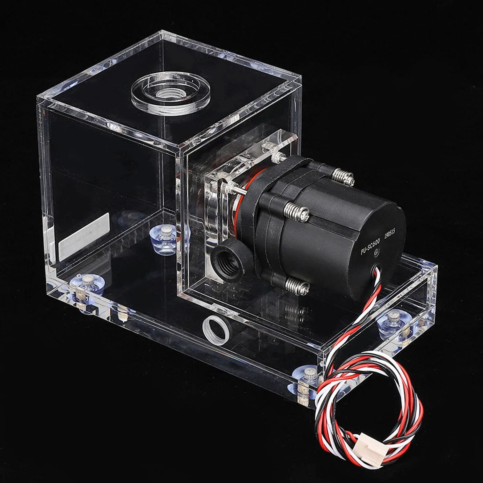 Innovador Tanque de Agua Acrílico de Diseño Dividido con Bomba SC600 para Refrigeración de Alto Rendimiento para Jugadores
