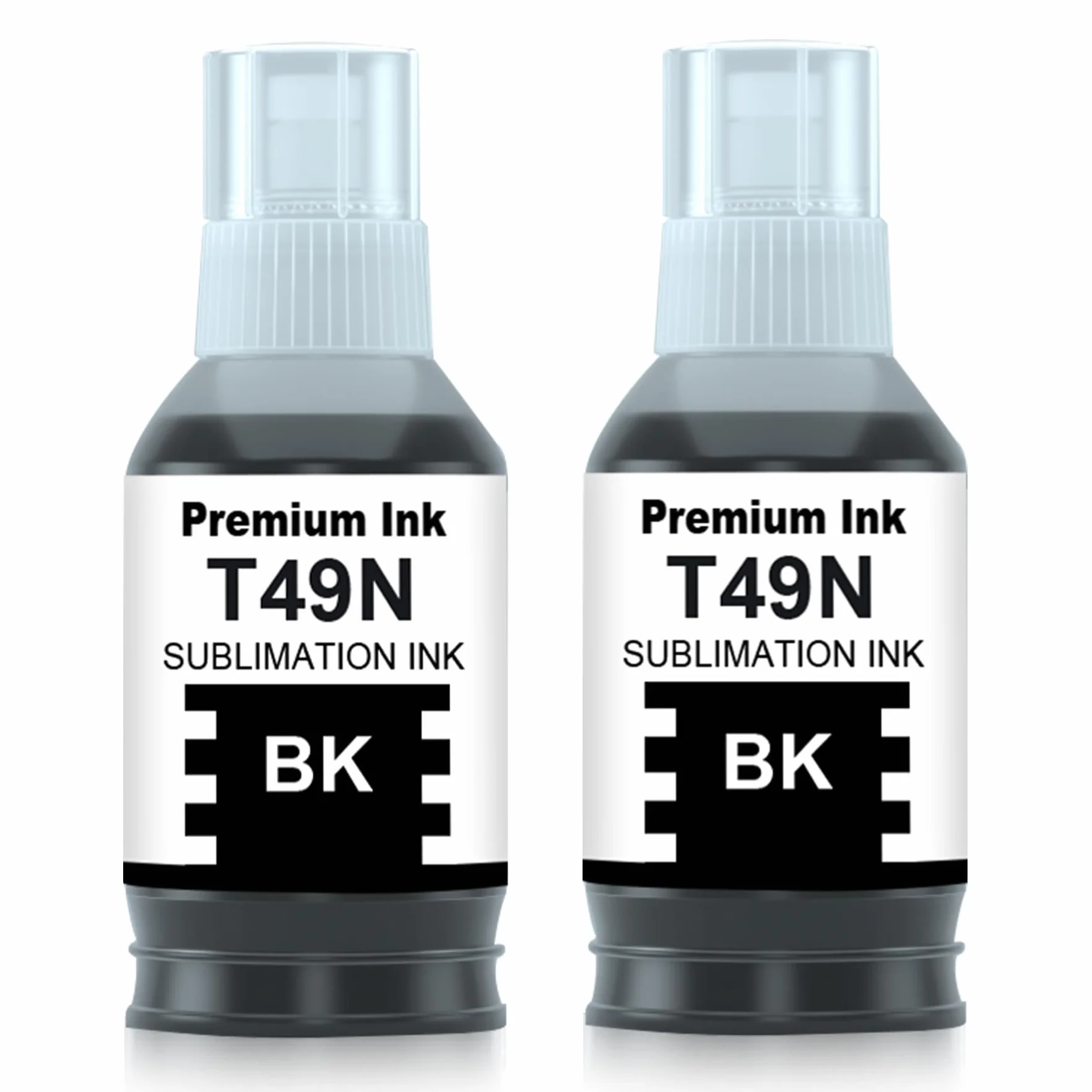 280 ml Compatible T49N T49N1 sublimación Tinta reemplazo para SC23BK Nachfülltinte para EPN SC-F100 SC-F500 SC-F501 (Paquete de 2)
