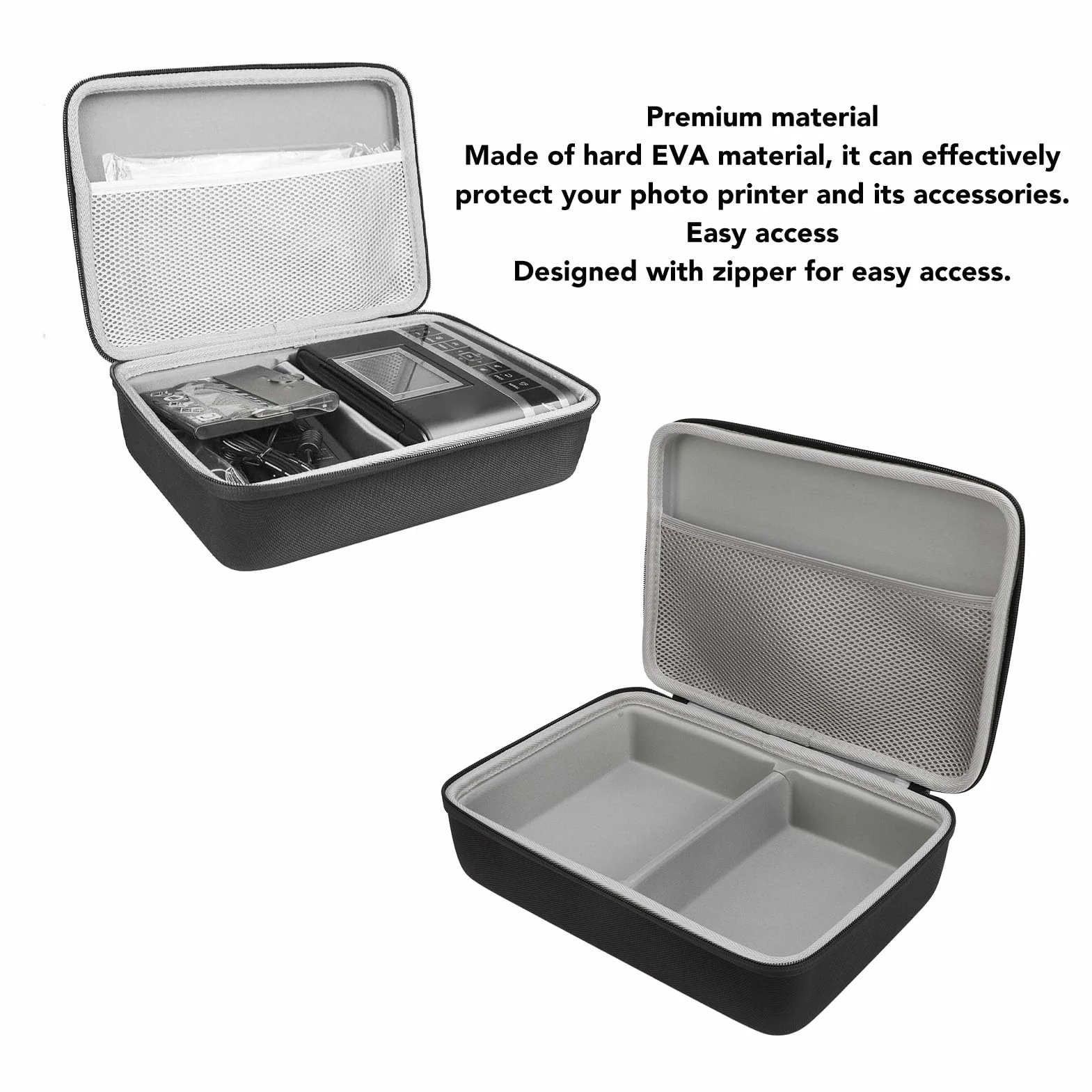 Estuche Rígido para Impresora Fotográfica en Color Inalámbrica Selphy CP1500 CP1300 CP1200, Estuche Rígido de EVA, Bolsa Protectora de Viaje para Almacenamiento