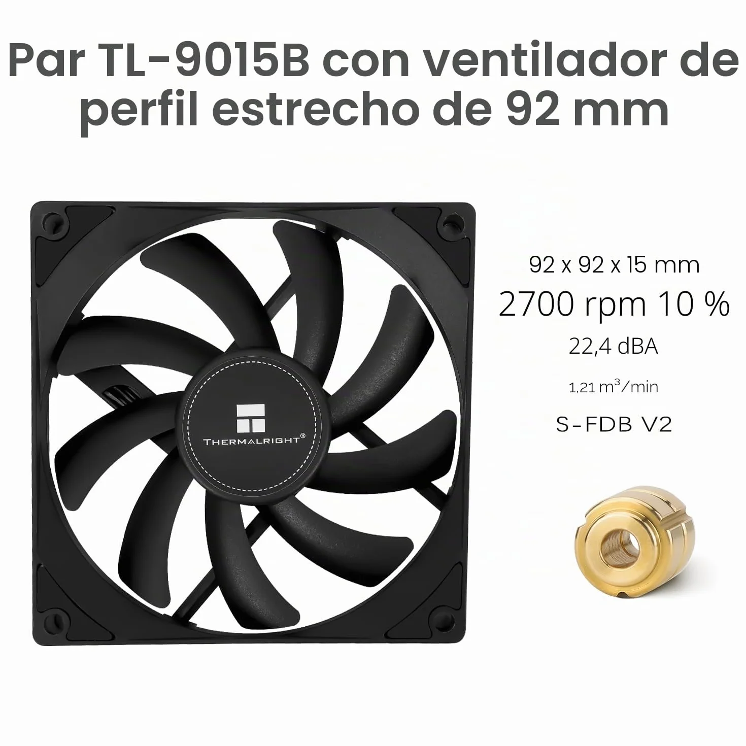TR-Thermalright AXP90 X47 Negro Enfriador de CPU - 4 tubos de calor, ventilador silencioso de 92 mm de perfil bajo, 2700 rpm, para AMD AM4/AM5, Intel LGA1851/1700/115x/1200, enfriador para PC