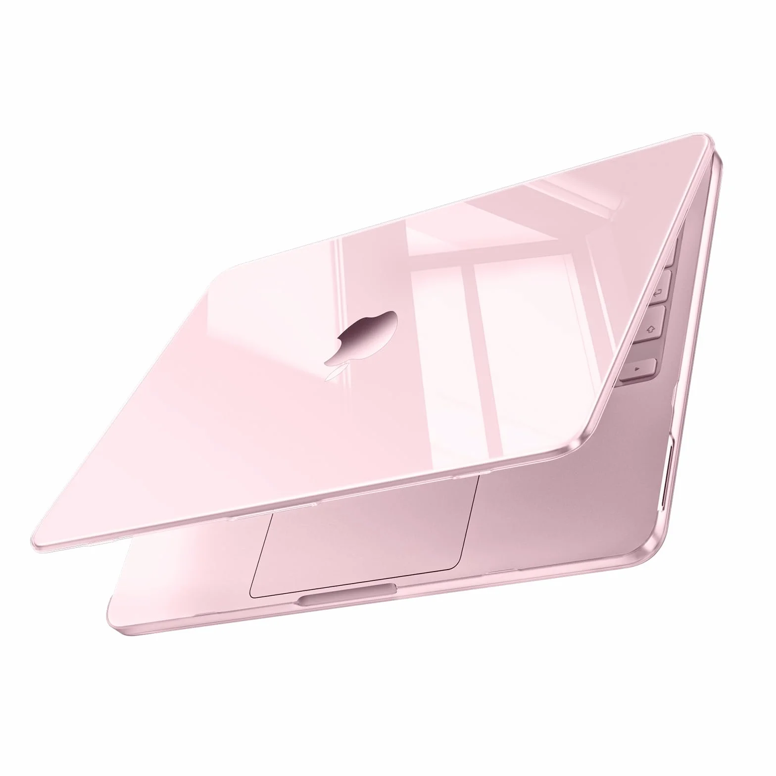 MOSISO Funda Compatible con MacBook Neo 13 Pulgadas Modelo A3404 2026 | con Chip A18 Pro, Ultradelgada Belleza Batural Superior Cierre Perfecto Protección Funda Rígida, Rosa Nube Cristal