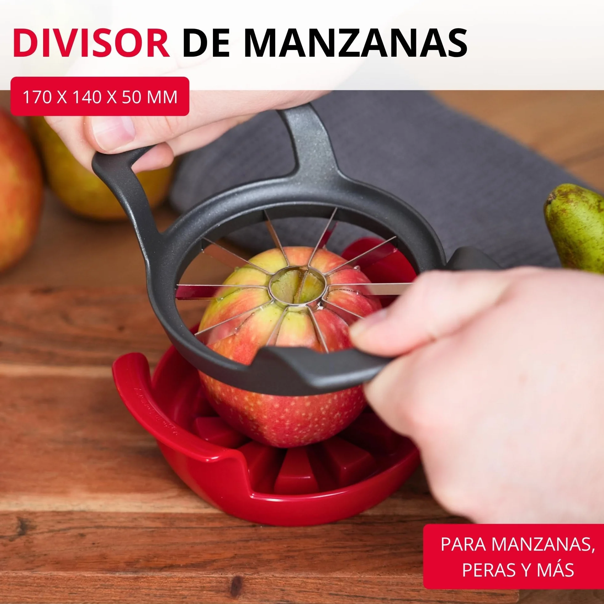 Westmark Cortador de manzanas Divisorex Spezial Black Edition, Aluminio, Antracita