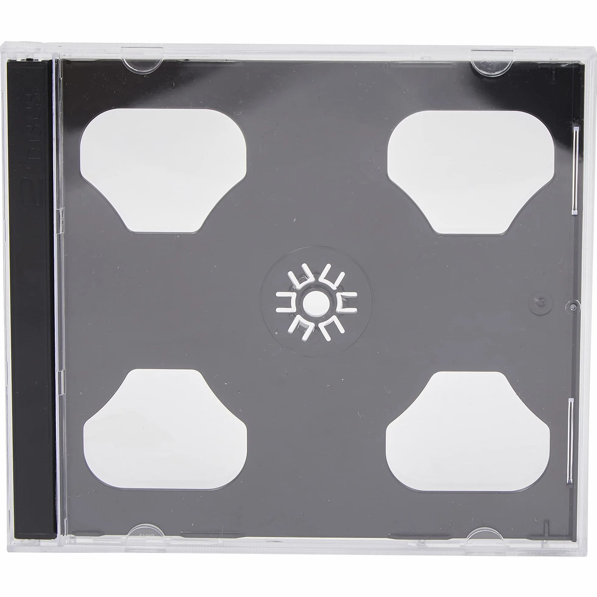 DVD Double Jewel Cases 10.4 MM, para 2 discos, con bandeja negra (100 unidades) de dragón Trading
