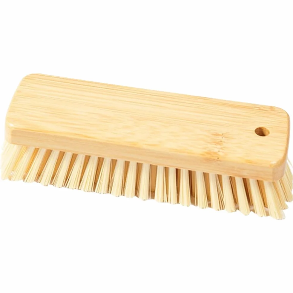 Juego de cepillos de limpieza de madera con cerdas suaves de PET para zapatos, ropa y lavandería