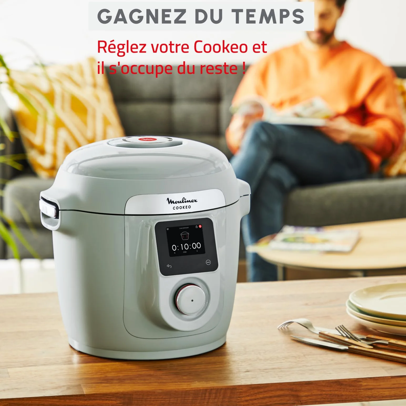 Moulinex Cookeo Wifi 10 en 1 Multicooker inteligente 6 L CE96G310