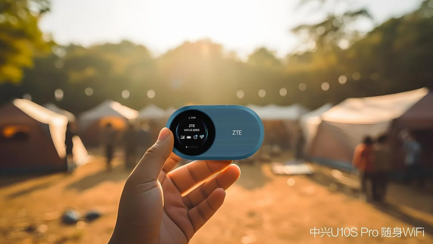 ZTE U10S Pro Blue, 4G+LTE Mobile Wi-Fi 6, enrutador portátil, conecta 32 dispositivos, 3000 mAh, 10 horas de duración de la batería, compatible con todas las redes
