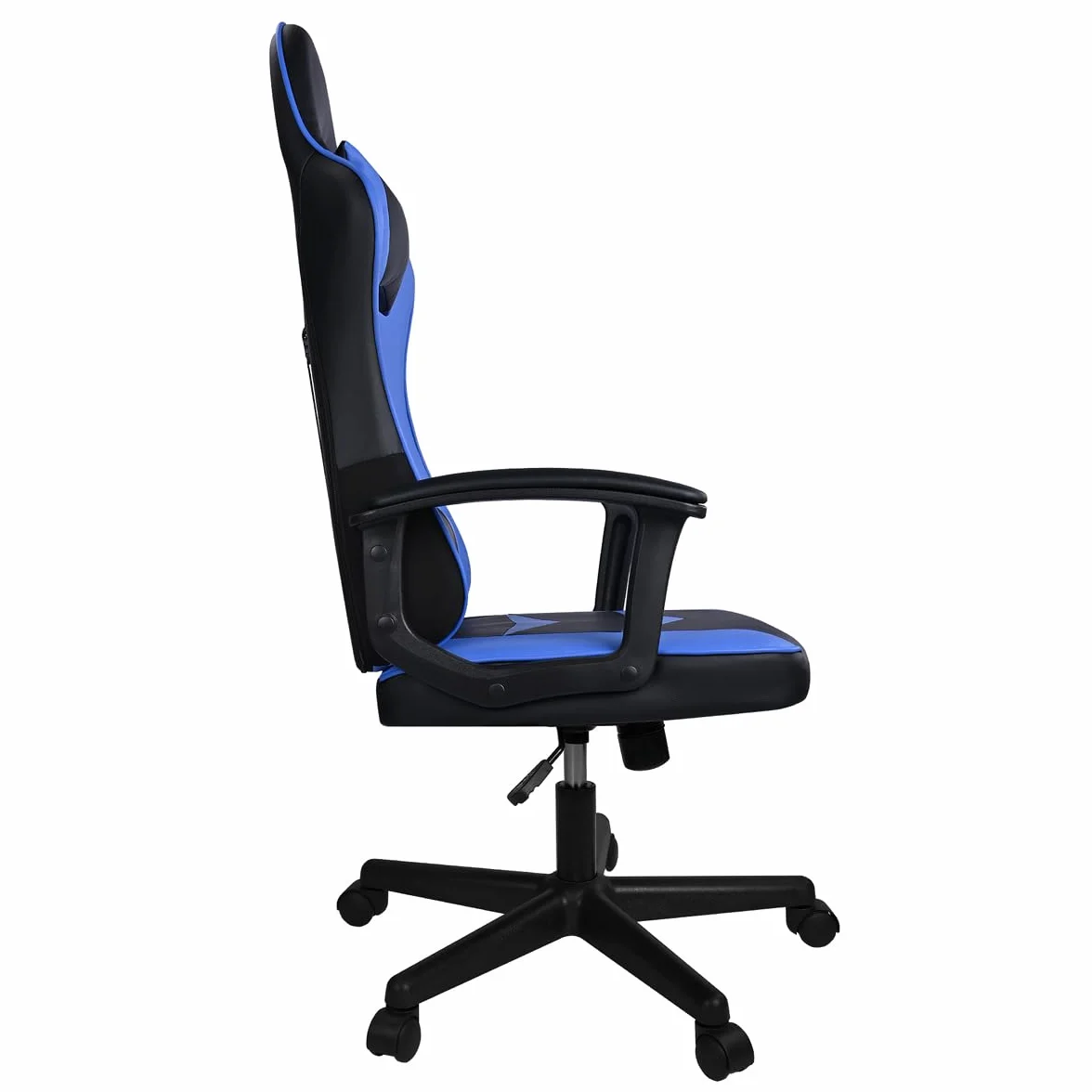 Silla Gaming Ergonómica Reclinable con Cojín Lumbar y Cervical Respaldo Alto Acolchado Altura Ajustable Ruedas Giratorias 360° Reposabrazos
