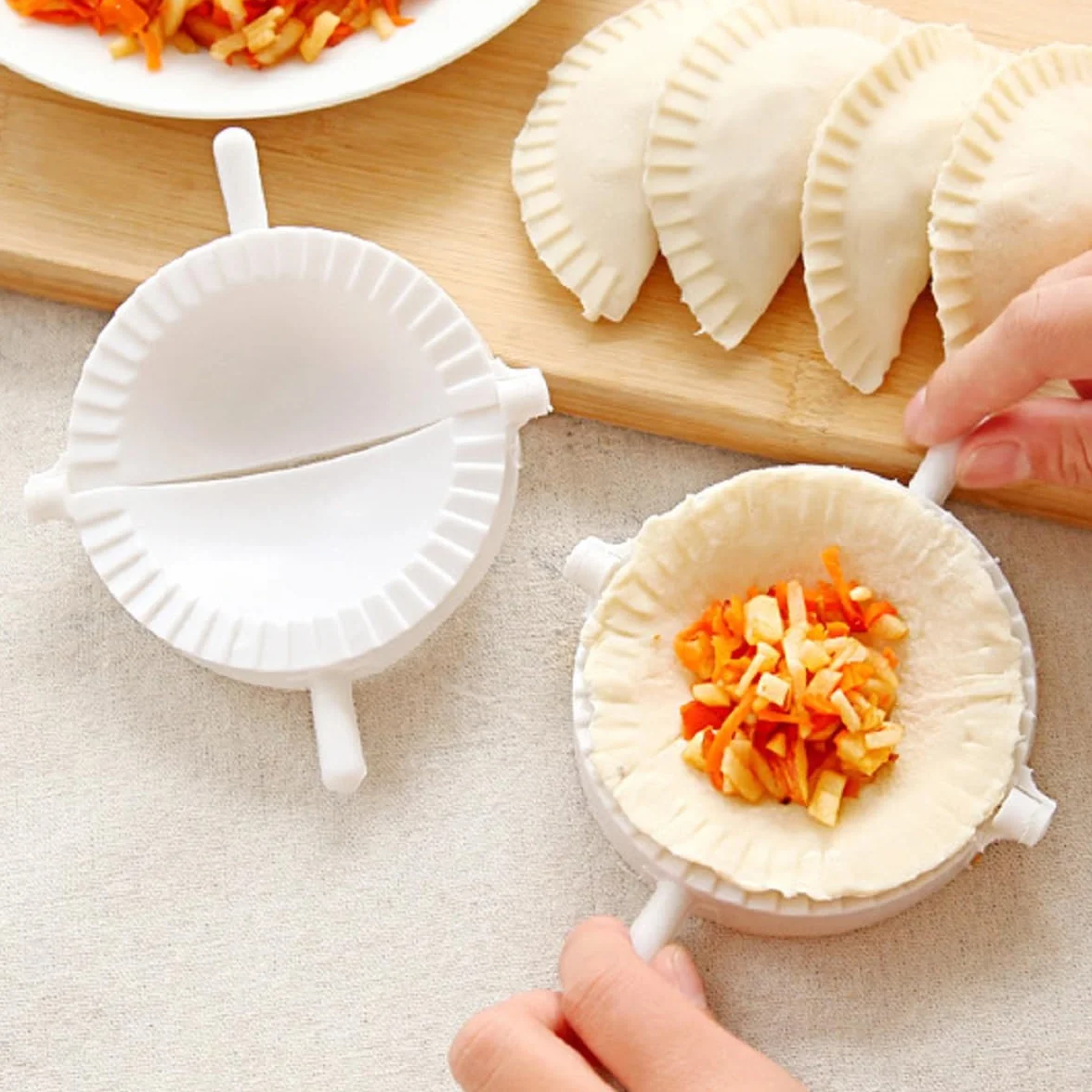 Dumpling Mold 3PCS 10 cm 8 cm 7 cm Ravioli Maker Empanadillas Prensa Cortador