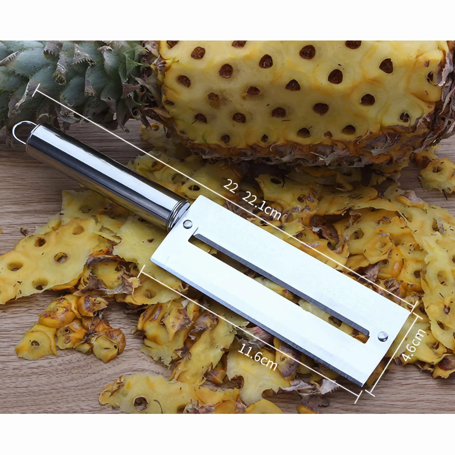 Cuchillo de Acero Inoxidable, Doble Cara, Pelado de Frutas, Cuchillo de Caña de Azúcar