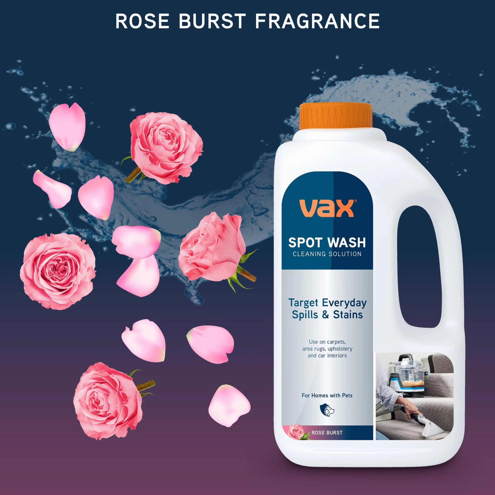 Vax SpotWash Solución 1L para alfombras y tapicería