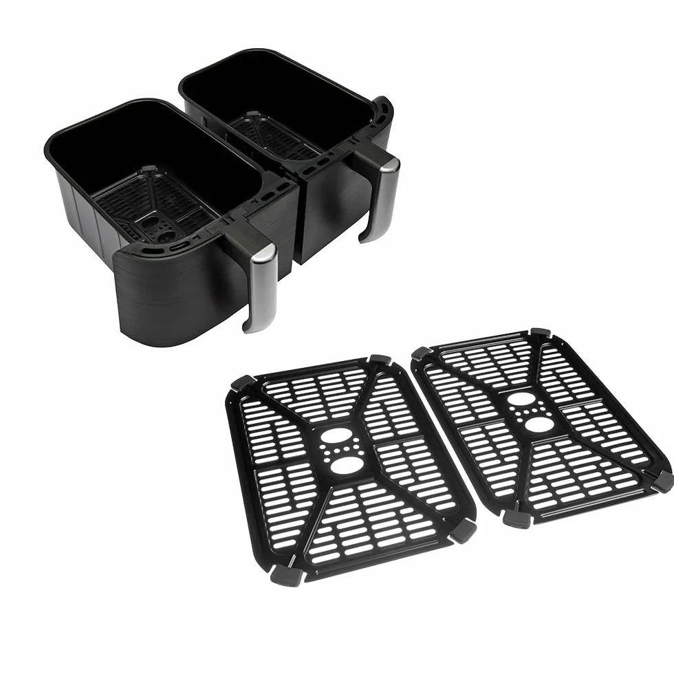 Russell Hobbs freidora de aire doble cesta 9L 2800W 200°C 9 programas Rapid Air táctil Satisfry 27681-56