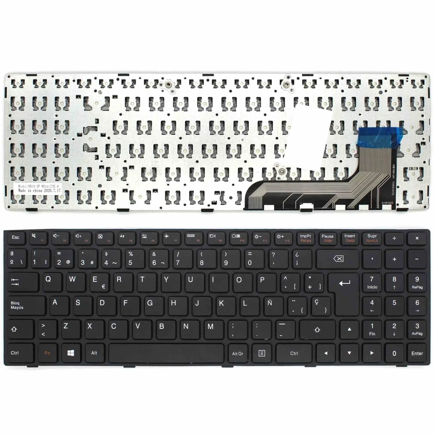 Teclado Compatible con Lenovo IDEAPAD 100-15IBY Essential B50-10 5N20J30783 35041637