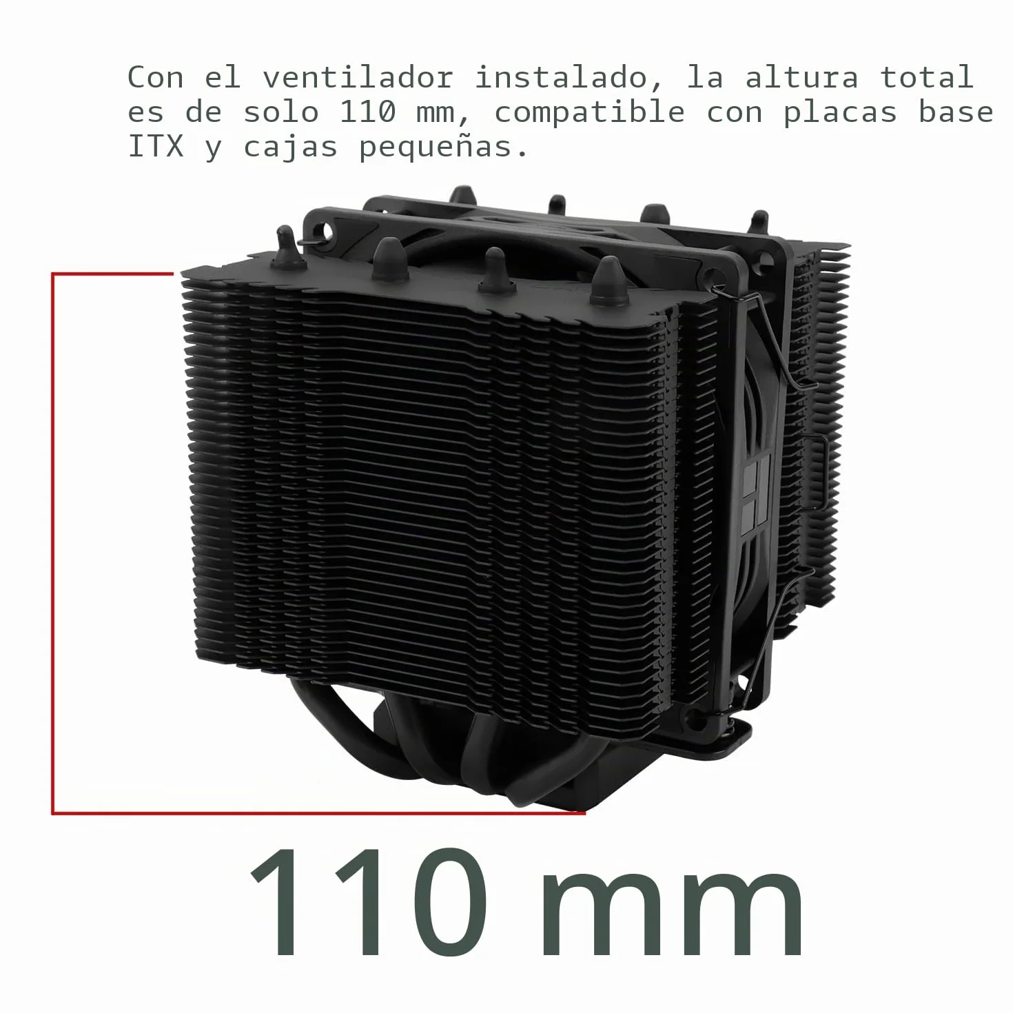 Thermalright Assassin 90 SE - Enfriador de aire doble torre para CPU, ventilador de 110 mm, AMD:AM4 AM5/Intel LGA 1851/1700/115X/1200 (PA90SE negro)