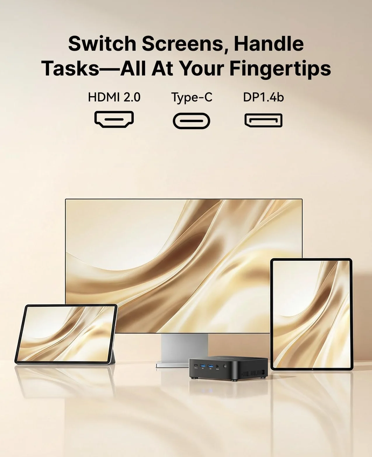 ACEMAGIC Kron Mini K1 Mini PC, AMD Ryzen 4300U Windows 11 Pro Mini PC(4C/CT,3.7 GHz, Mejor 3500U/N150/N97), 16GB LPDDR4 512GB Mini Ordenador, Pantalla Triple 4K/ WIFI5, Educativo/Oficina/Audiovisual