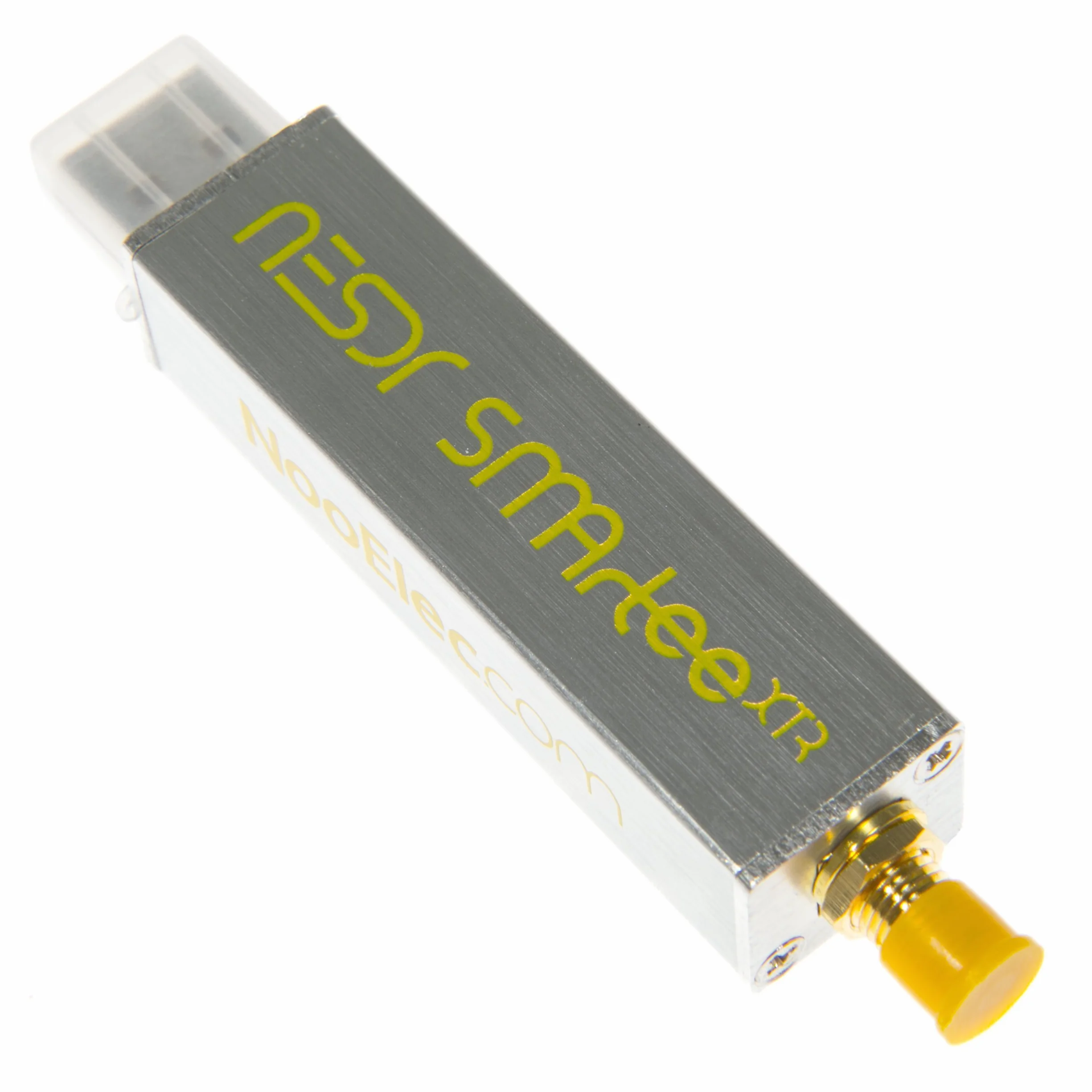 NooElec NESDR SMArTee XTR SDR - Premium RTL-SDR con rango de ajuste extendido, recinto de aluminio, T de polarización, 0,5PPM TCXO, entrada SMA. Radio Definida por Software RTL2832U y E4000