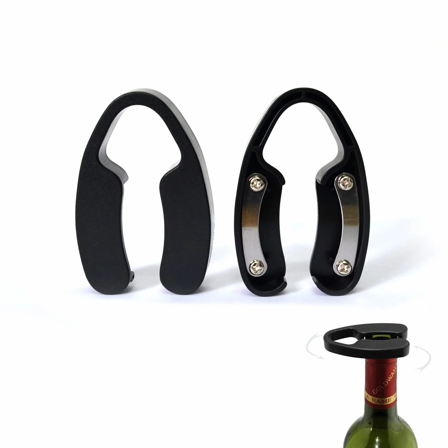 2 Pcs Cortador Papel Vino, Cortacápsulas Papel Vino, Cortador Papel de Aluminio las Botellas Vino, Cortador Cápsulas para Vino, Cortacápsulas, para Quitar el Papel de Aluminio las Botellas Vino