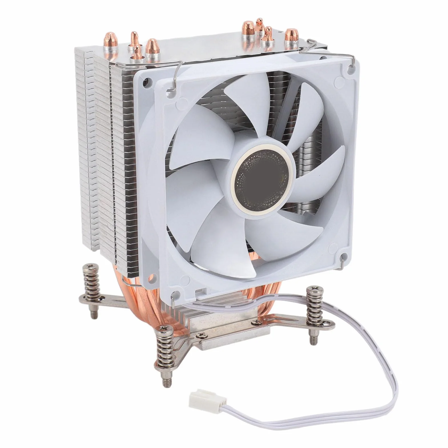 Dioche Enfriador de CPU 2011-3 Ventilador de Refrigeración de CPU de Actualización 2024 de 3,54 Pulgadas con 4 Tubos de Calor, Enfriador de Aire de con Rodamiento Hidráulico para Placas Base 2011: