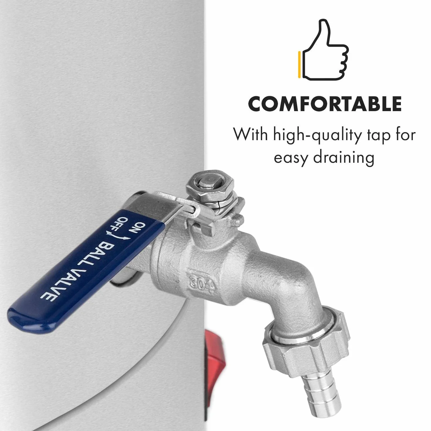 Klarstein Maischfest Caldera Máquina Cerveza Artesanal 30L 1500/3000W Acero 304 5 Piezas Gris