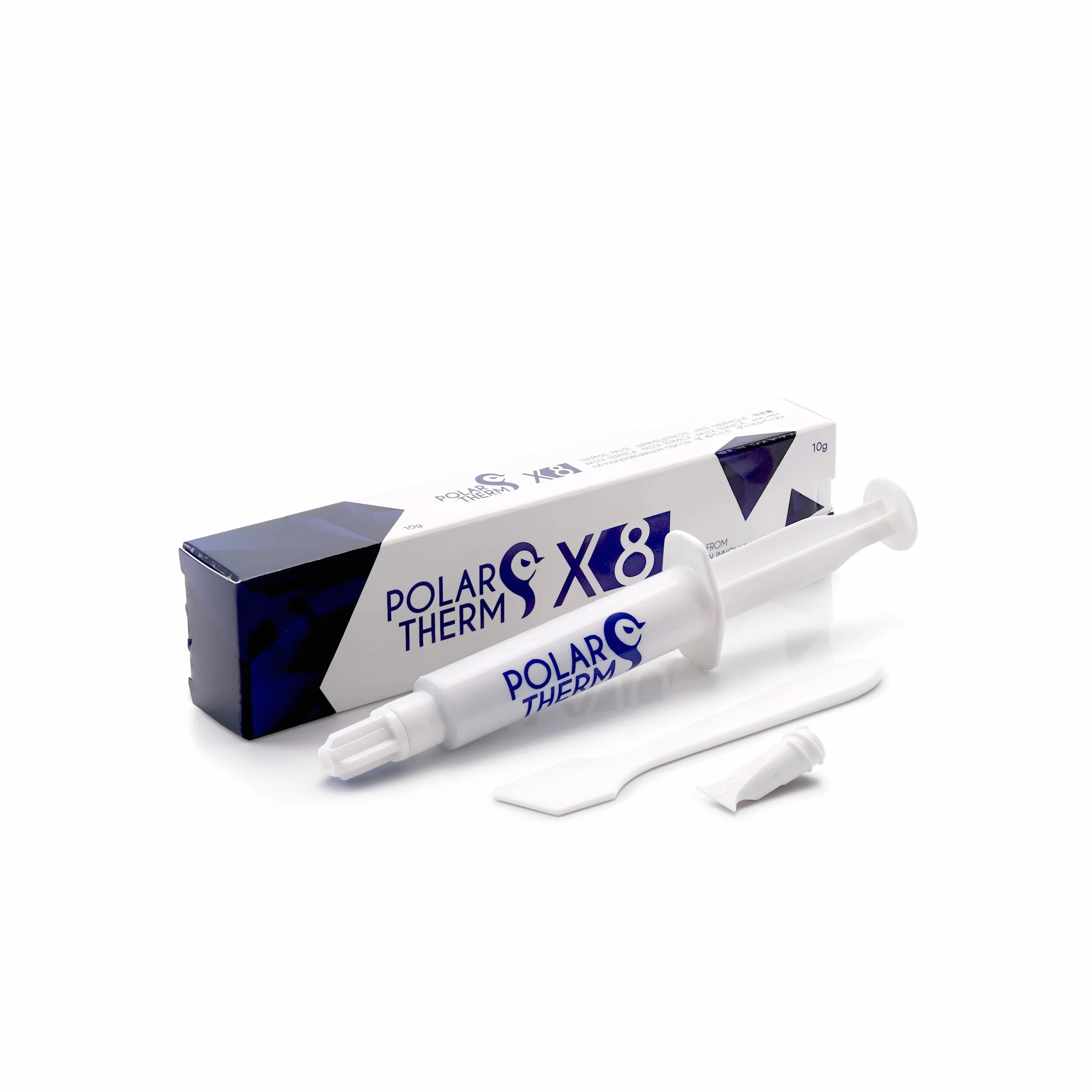 Polartherm X-8 by Thermal Grizzly - Pasta térmica para CPU y GPU de 10 gramos - Alta conductividad térmica, larga durabilidad, grasa térmica no conductora - Kit de compuesto térmico con espátula