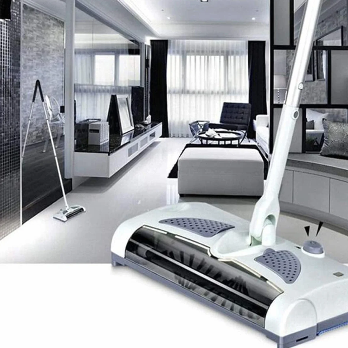 Barredora inalámbrica multilimpiadora manual para suelos y alfombras