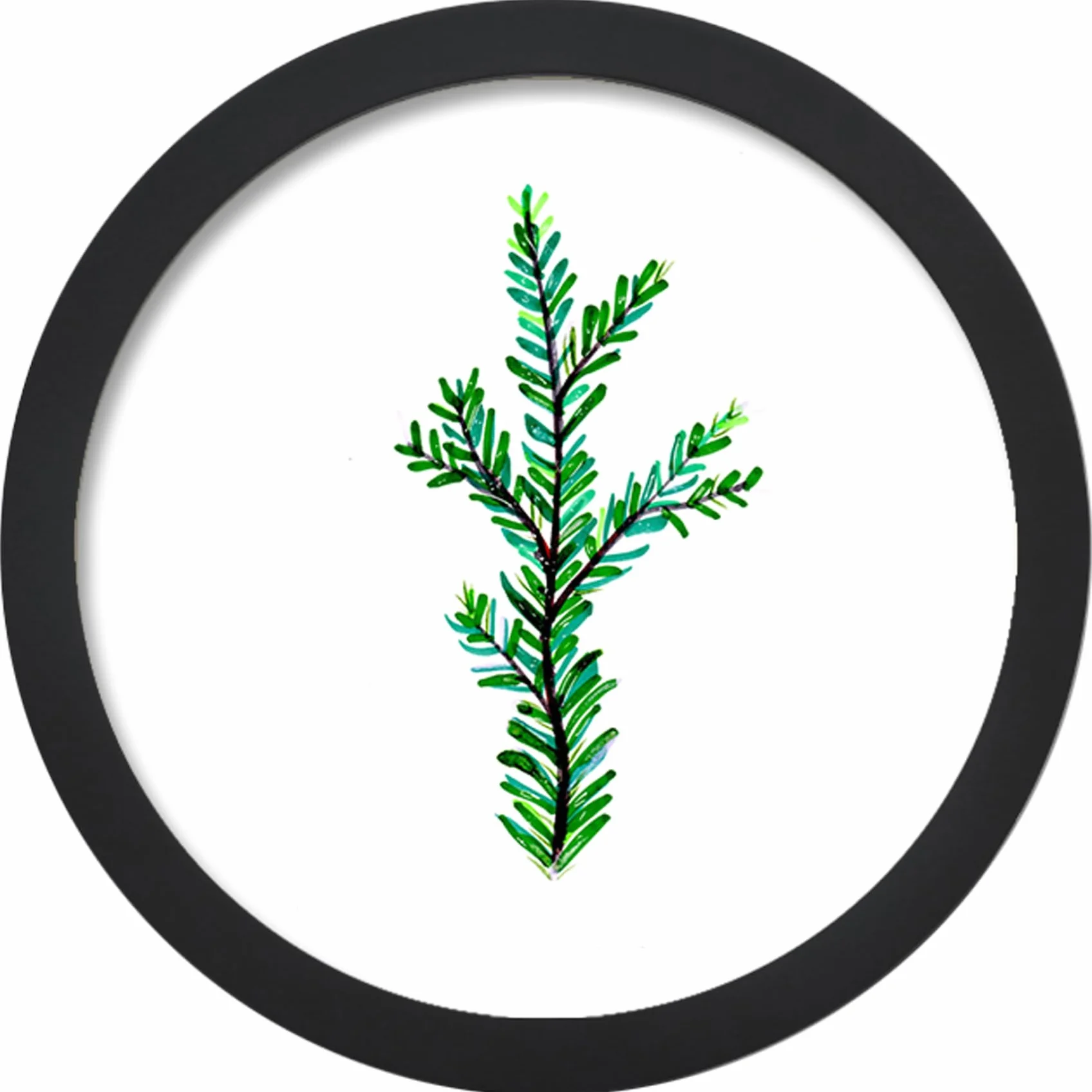 Marco de madera redondo, marco de fotos circular de 12 pulgadas para pared, marcos de fotos vintage para decoración del hogar, negro