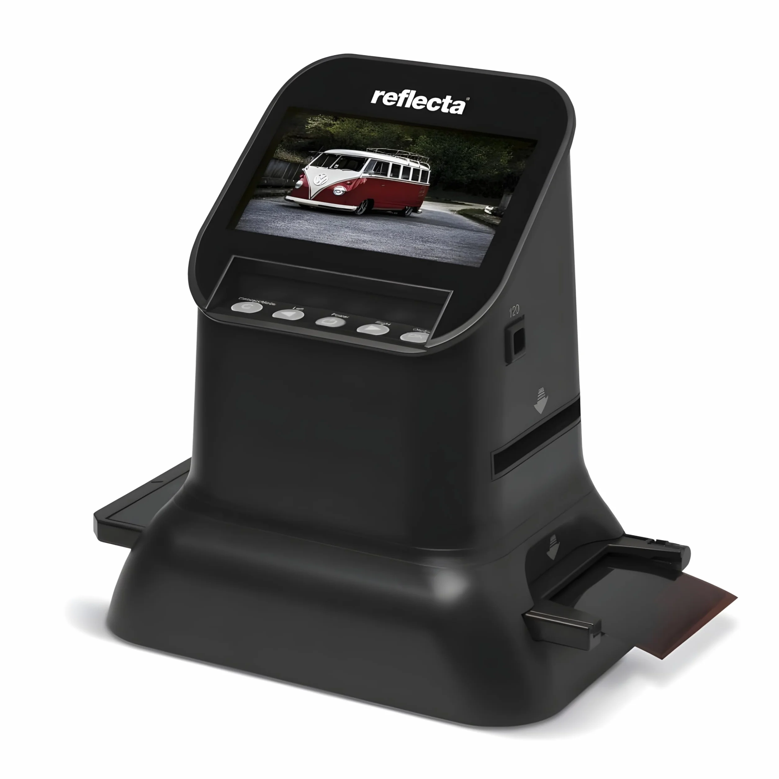 Reflecta x66-Scan - Escaner Diapositivas y Negativos, Sensor CMOS 14 MP, Resolución Normal de 14MP e Interpolada de 22MP, Pantalla LCD IPS de 4,3'', Corrección Auto/Manual del Color, USB 2.0