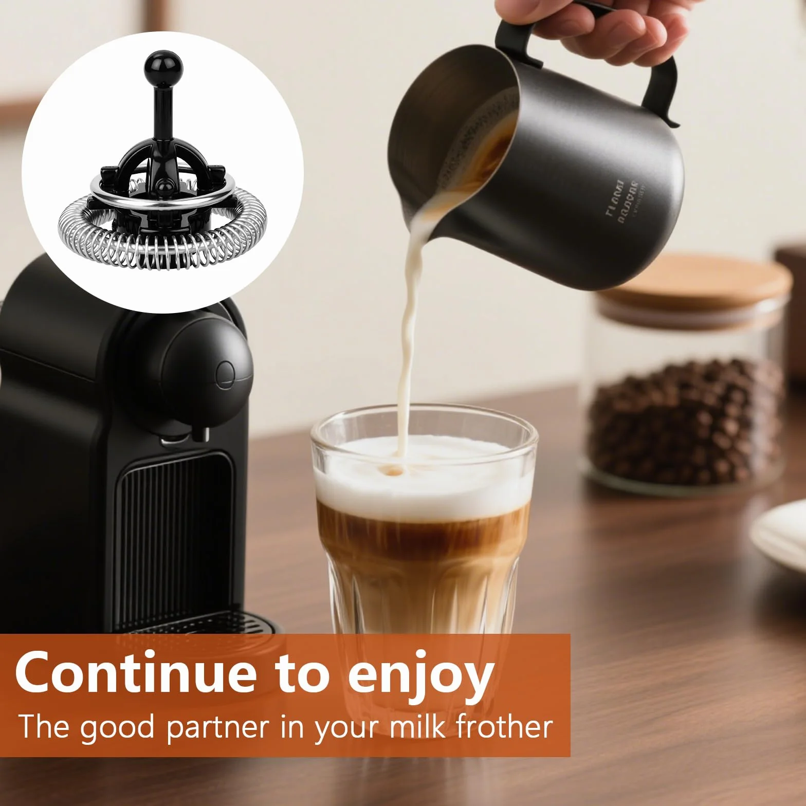 Nespresso Aeroccino 3 4 Plus Batidor Repuestos Espumador Leche Accesorios