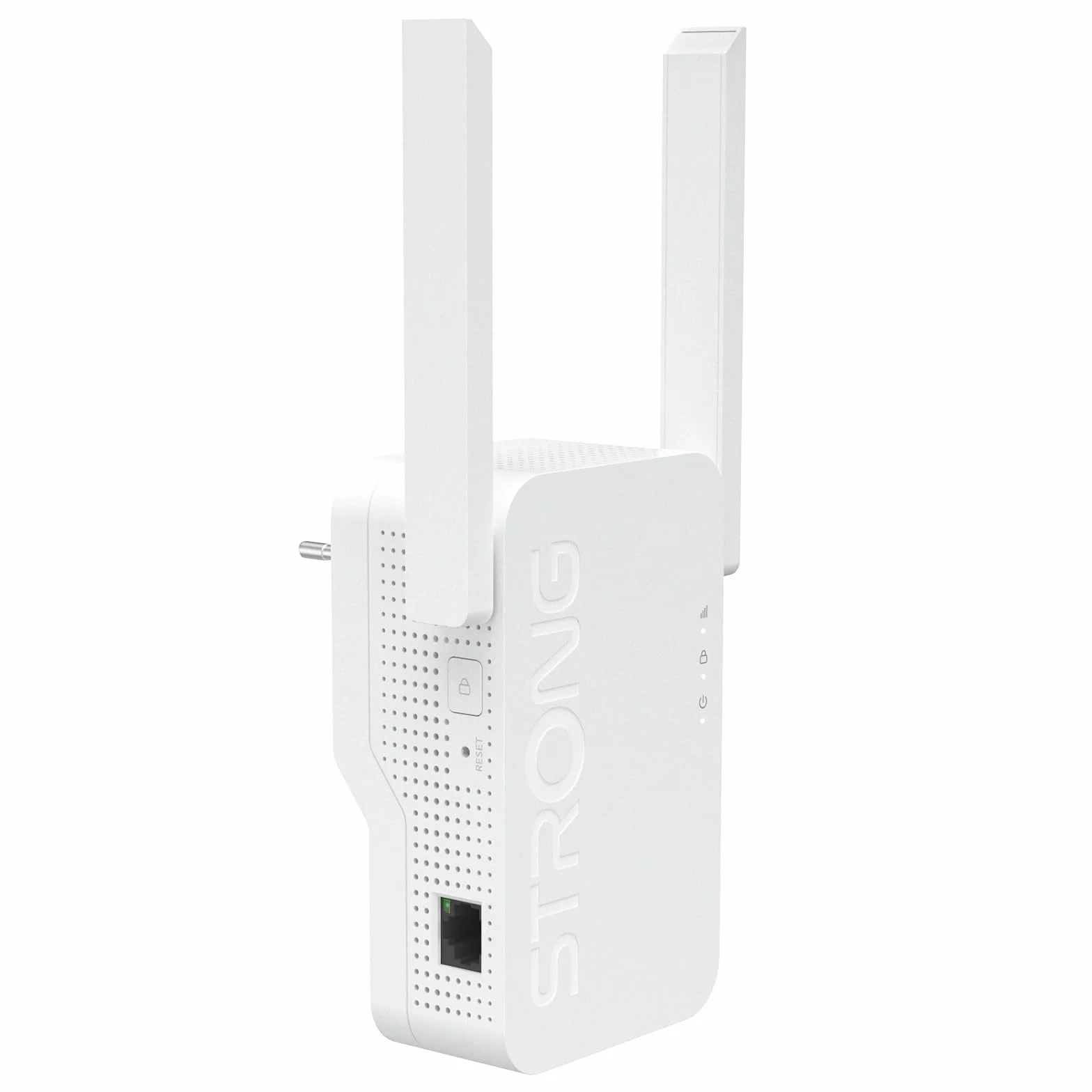 Strong Repetidor WiFi 6 AX3000 de Pared – Amplificador señal WiFi Potente Largo Alcance, Dual Band con Antenas externas, WiFi Extender para casa, Streaming y Gaming