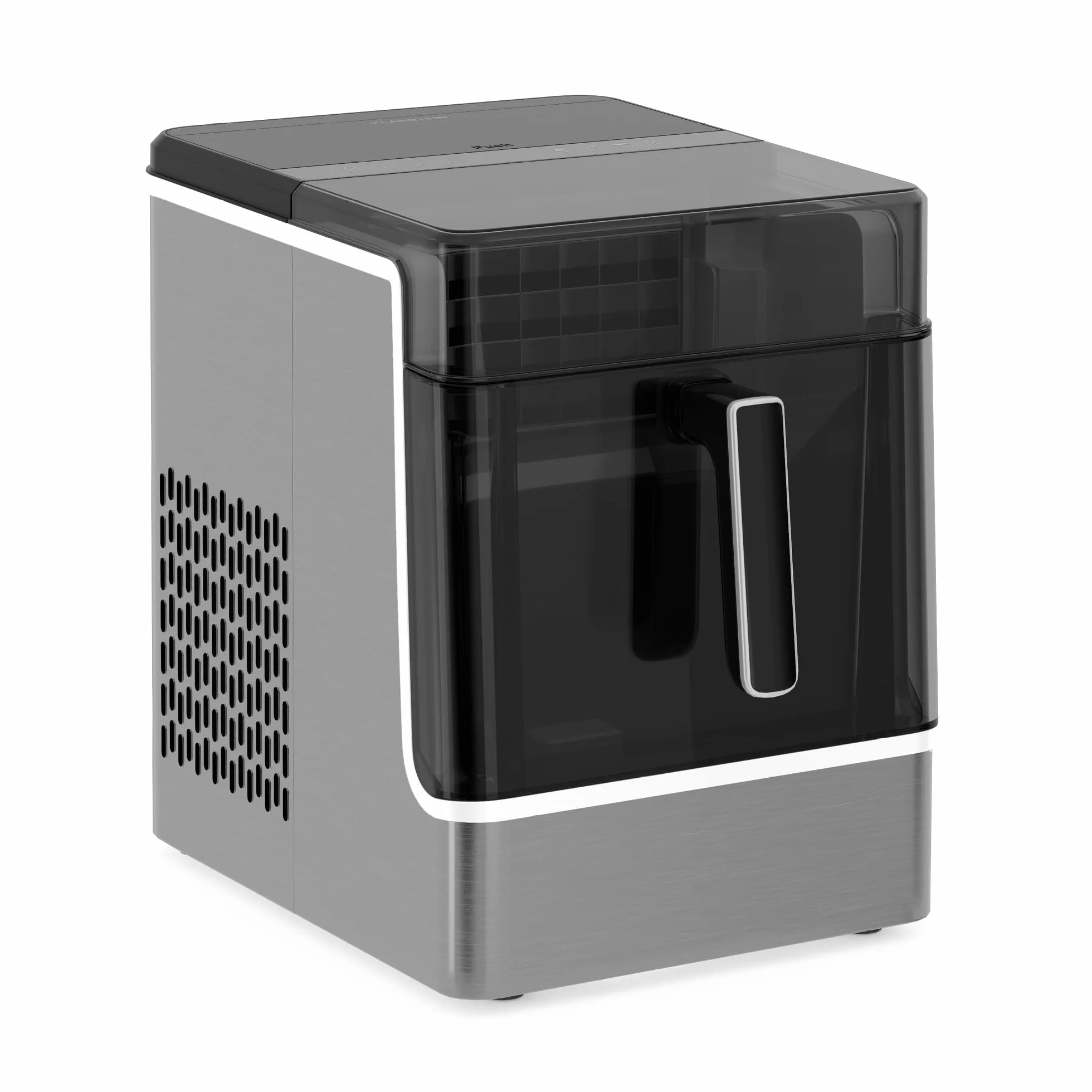 Klarstein Máquina de Hacer Hielo Acero Inoxidable 23kg/24h 32 Cubitos/17min Limpieza Automática
