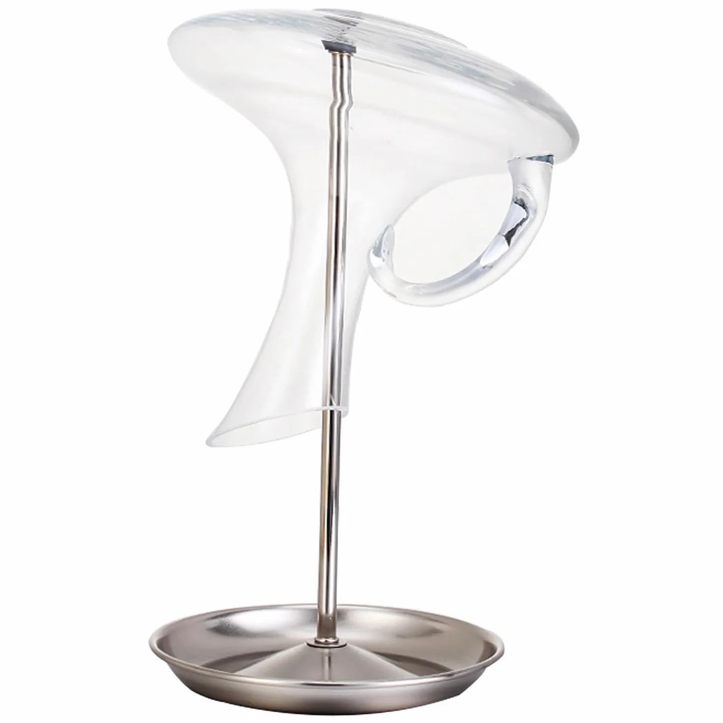 Soporte Secado Decantador Vino Acero Inoxidable 32 cm