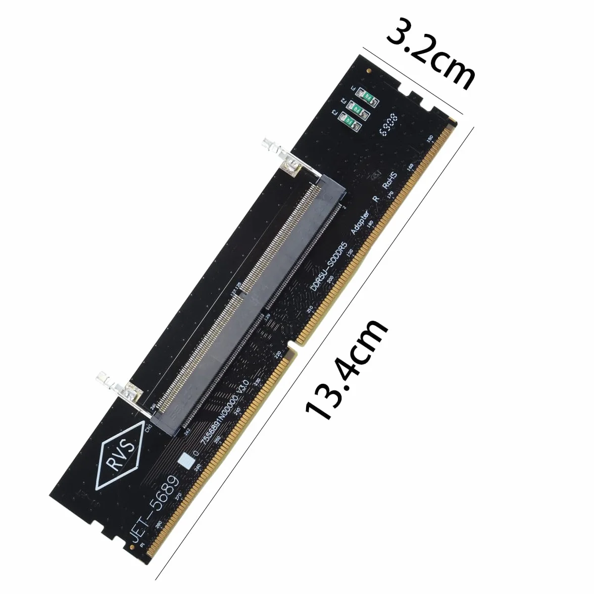 Placa Adaptadora De Protección Para Módulos De Memoria DDR5 De Portátiles Y De Escritorio.