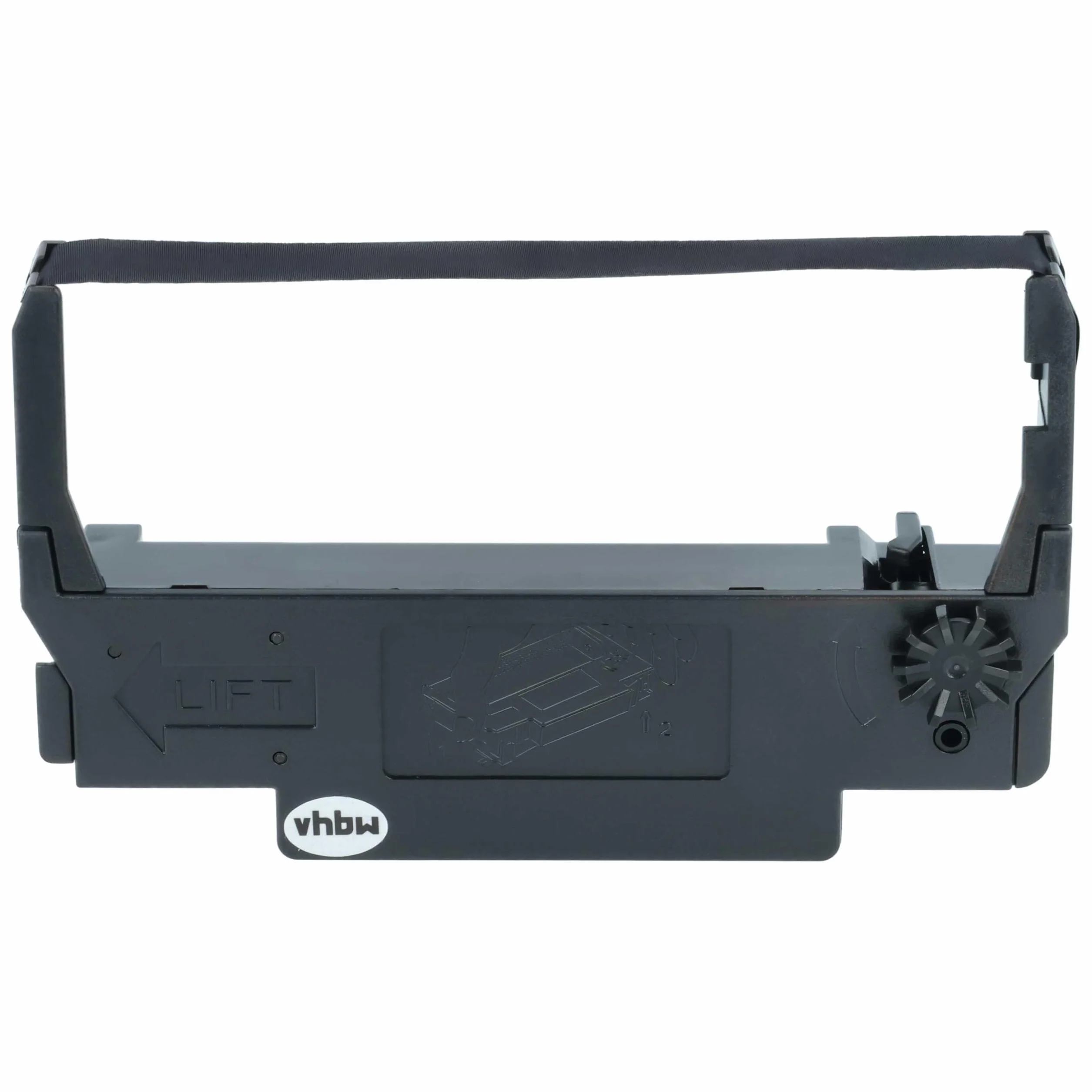 vhbw 10x Cinta de color de escritura reemplaza Epson C43S015451, ERC30B, ERC-34, ERC-38 B, ERC-30, 655N para impresora de matriz o de tickets - negro