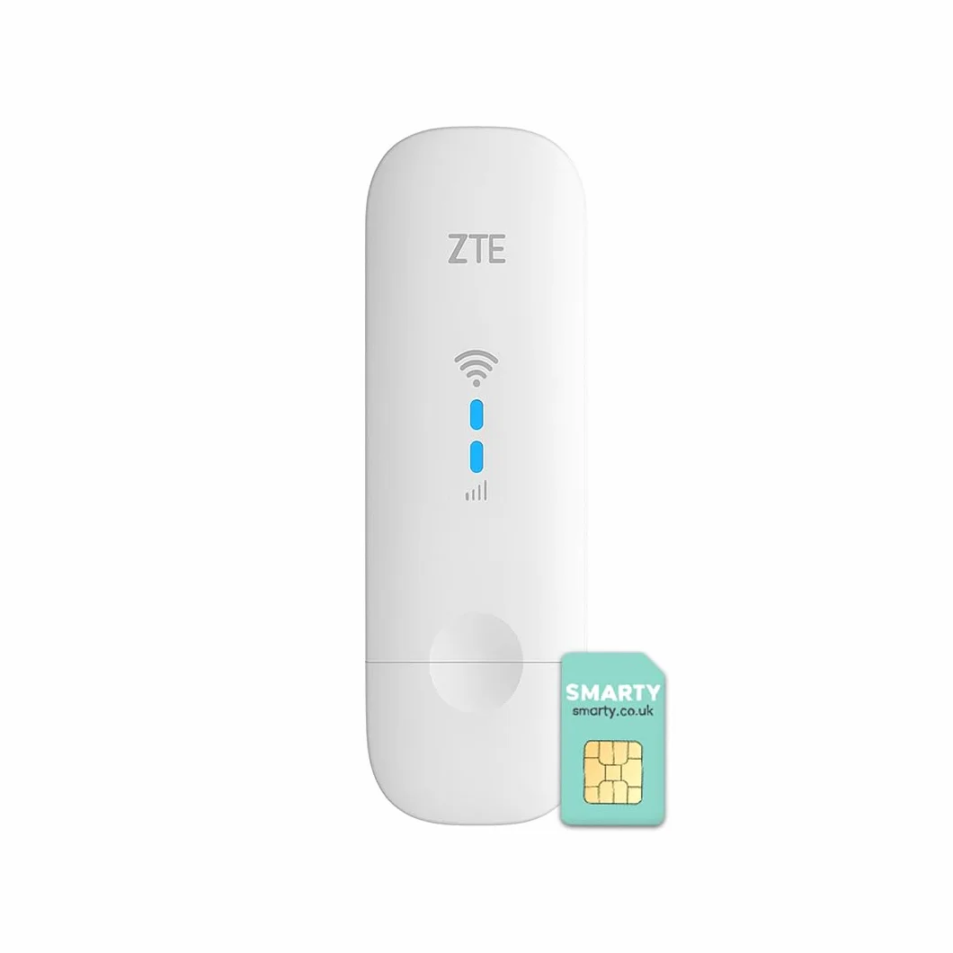ZTE MF79N, módem USB Wi-Fi Desbloqueado, Punto de Acceso Wi-Fi de Viaje de bajo Costo a 10 Dispositivos, Puertos de Antena Externa + 2 años de garantía (Blanco)