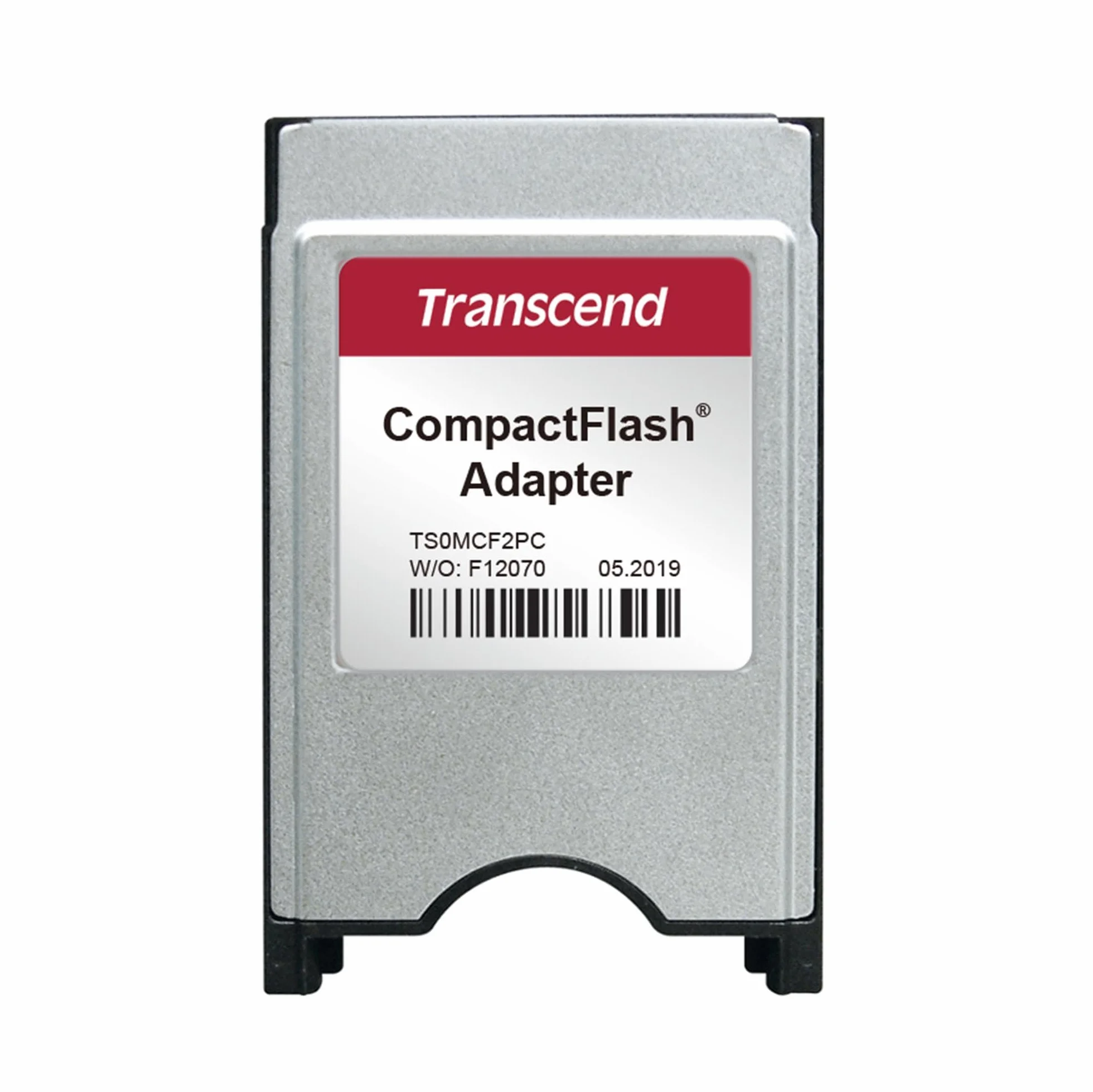 Transcend Adaptador PCMCIA para Tarjeta CompactFlash, Transferencia de Datos de Alta Velocidad, Plug & Play - TS0MCF2PC