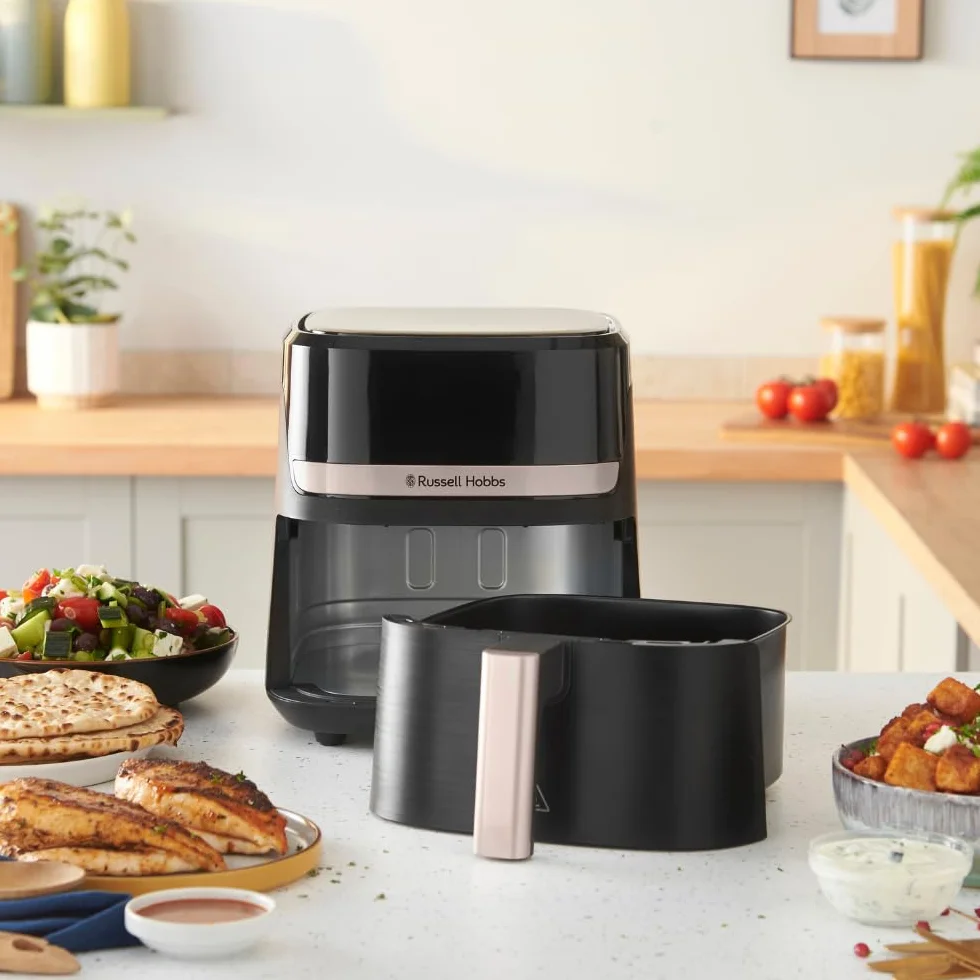 Russell Hobbs Freidora de Aire 4.3L 1300W 9 Programas 200°C Rapid Air Táctil Satisfry 27610-56