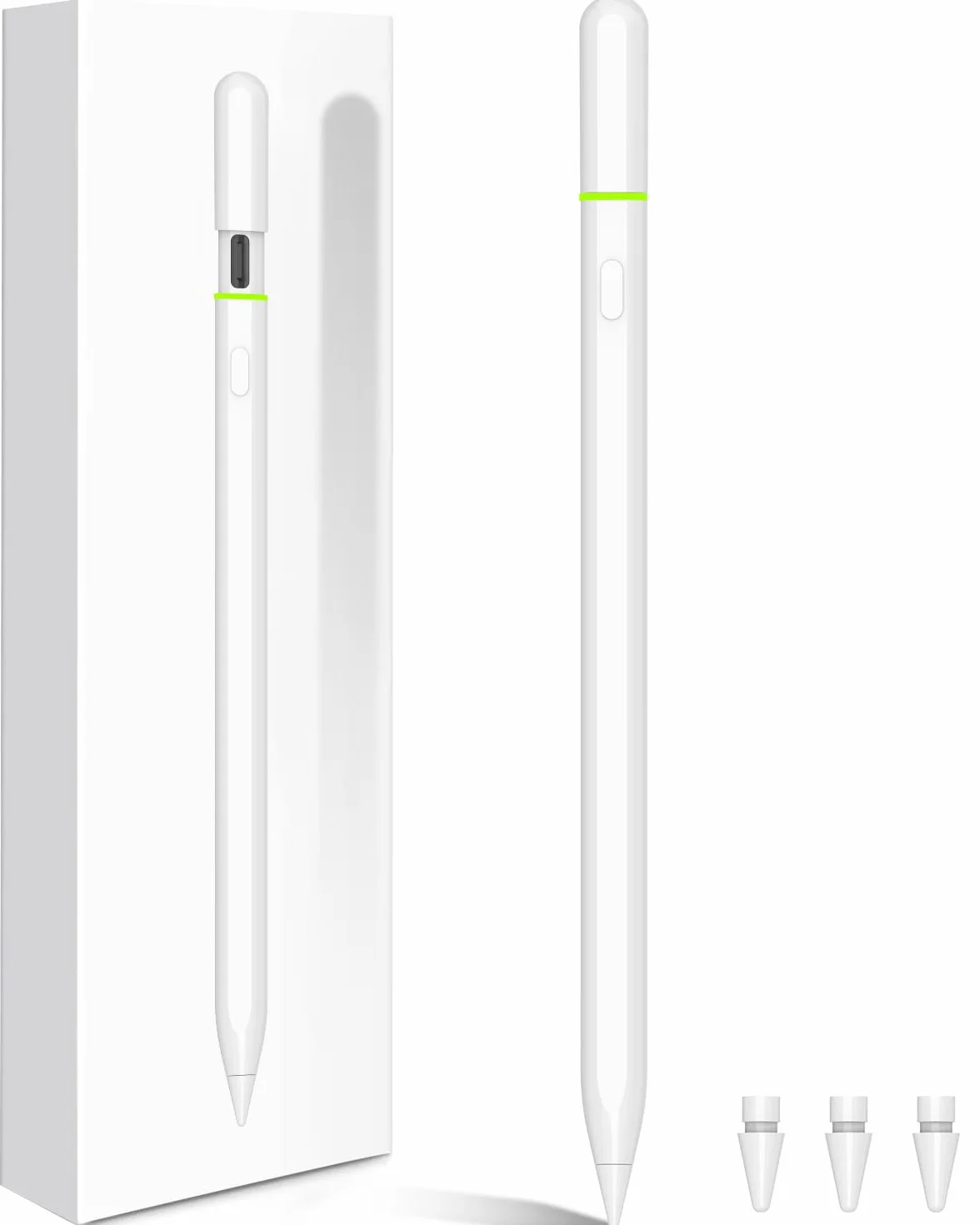 Lapiz para iPad 10º/9º Generacion, CAMPEXON Lápiz para iPad 2018-2023 con Inclinación & Rechazo de Palma, Pencil USB C para iPad 6/7/8/9/10, Air 3/4/5/, Mini 5/6, Pro 11" 1/2/3/4, Pro 12" 4/5/6