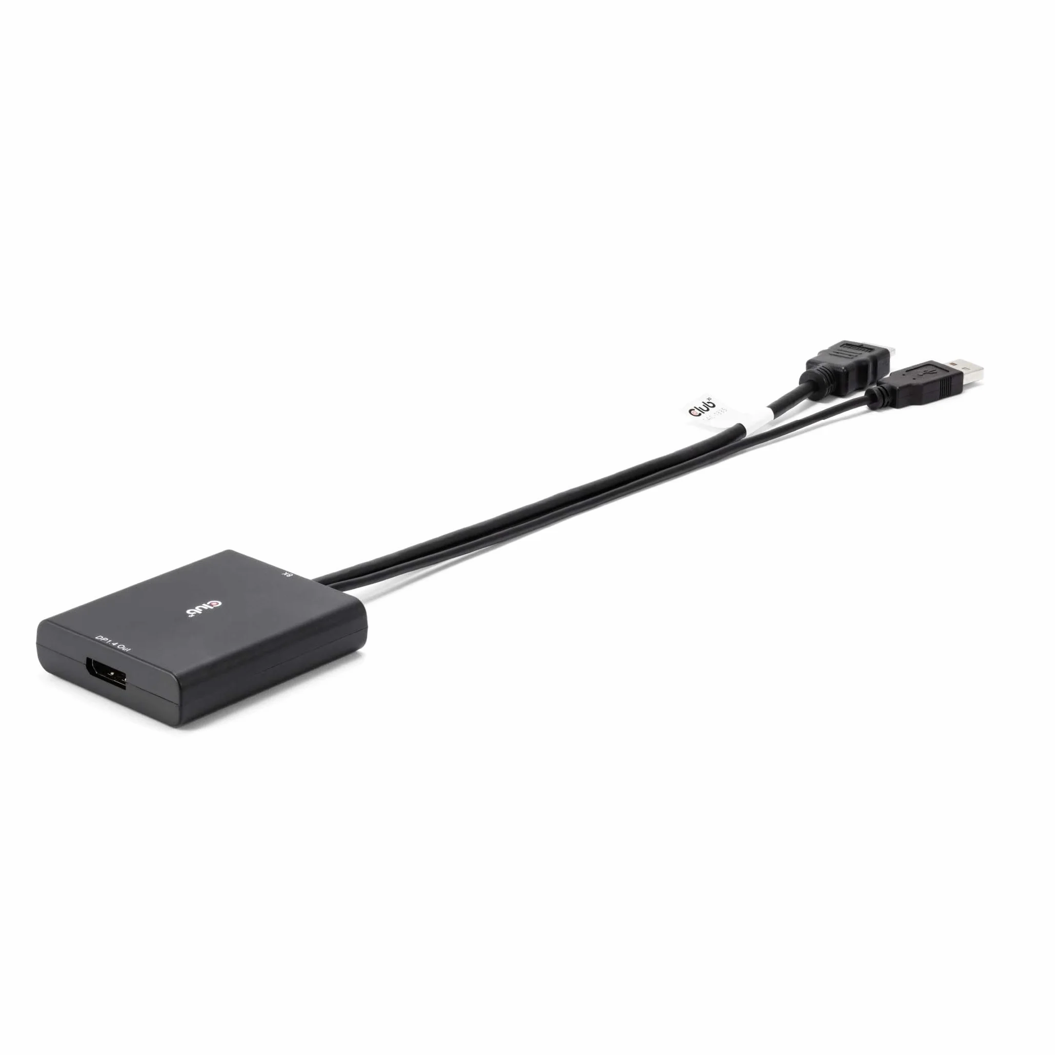 Club 3D CAC-1335 HDMI + Micro USB a DisplayPort 4K120Hz o 8K30Hz St/B Adaptador Activo