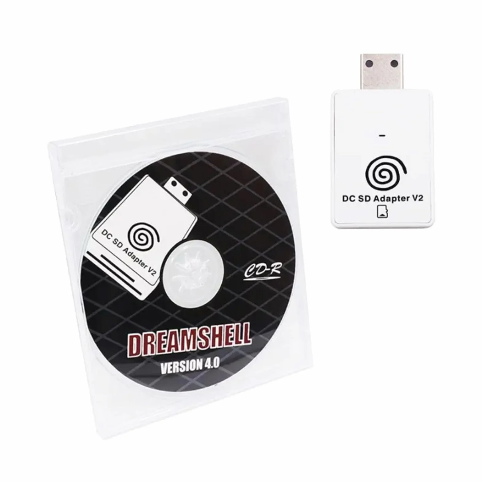 Compatibilidad OBV819 Adaptador de tarjeta de memoria incluye disco cargador de arranque para consolas Dreamshell, lector de tarjetas de juegos, consolas de juegos