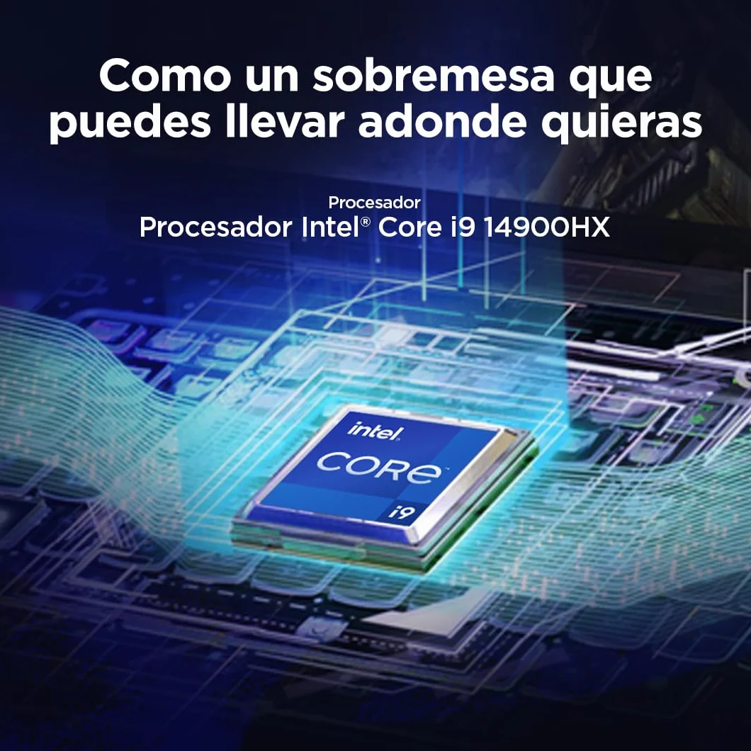 Lenovo Legion Pro 5 Gen10– Portátil Gaming IA 16" WQXGA (Intel Core i9-14900HX, NVIDIA GeForce RTX 5070, 32GB RAM, 1TB SSD, 240Hz, WiFi 6, Sin Sistema Operativo) QWERTY RGB 24 Zonas Español – Negro