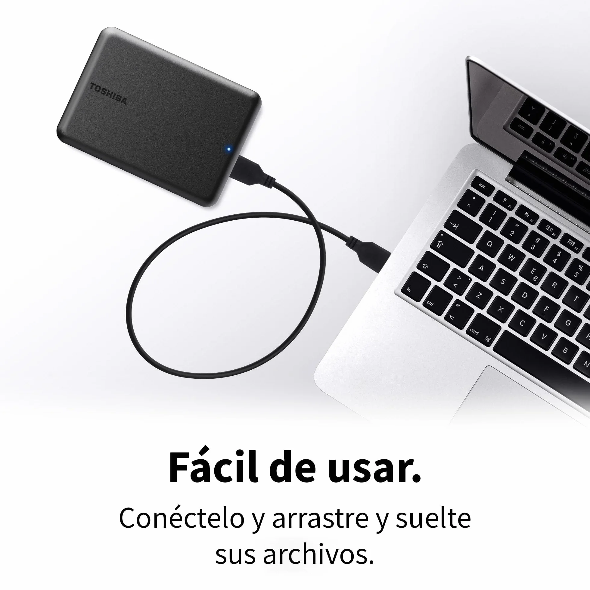 Toshiba Canvio Partner 2TB Disco Duro Externo Portátil 2,5'' USB 3.2