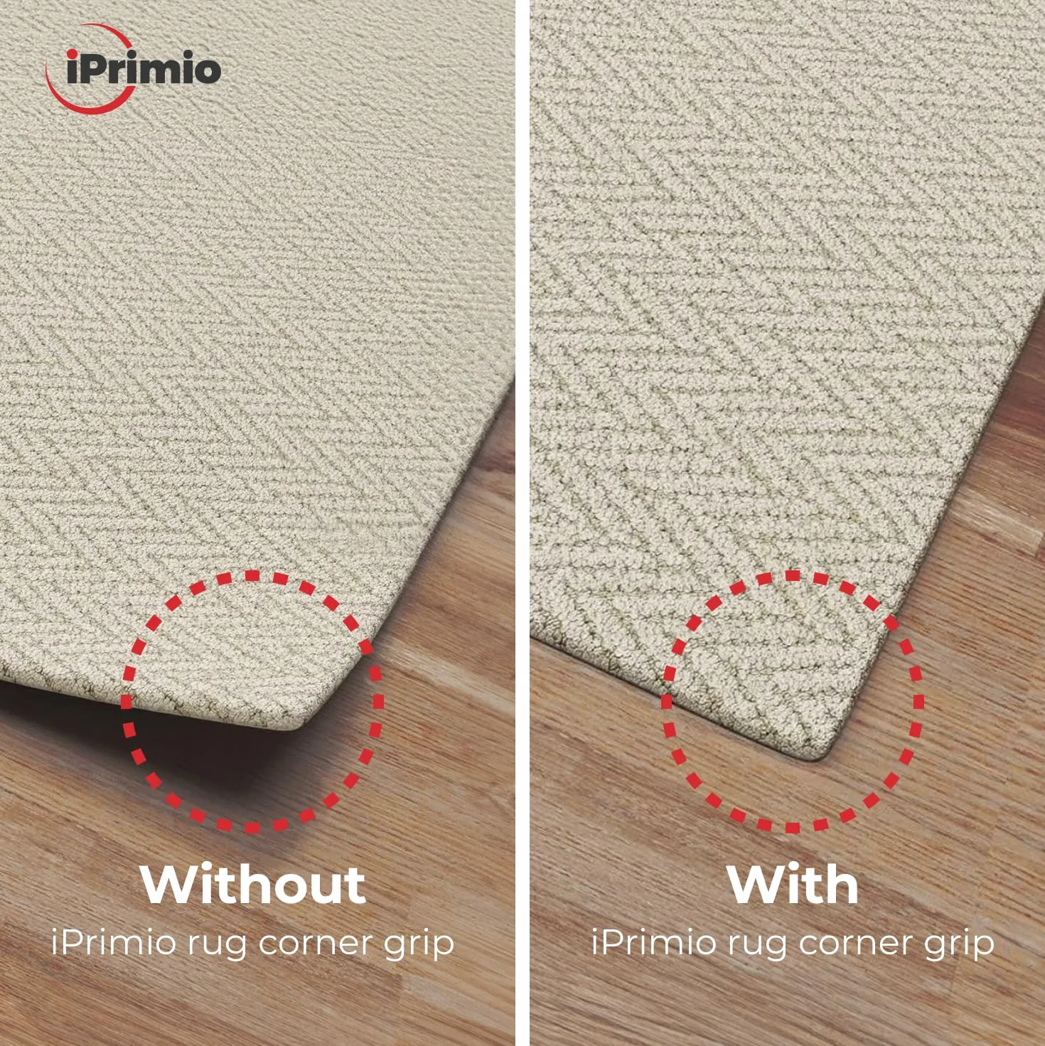 NeverCurl Detiene alfombra rizando esquinas 4 unidades Seguro suelos madera