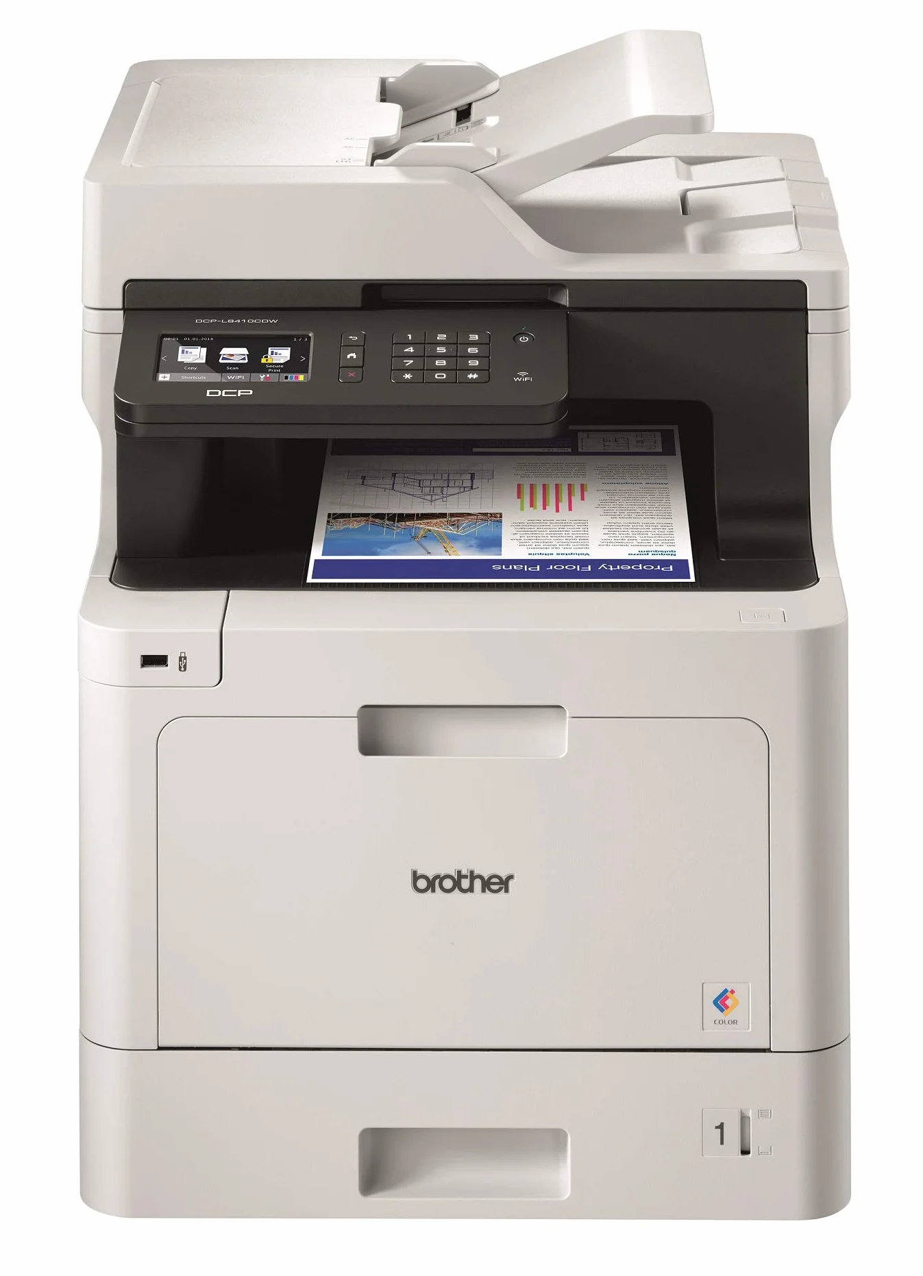 Brother DCP-L8410CDW Impresora multifunción 3 en 1 láser WiFi Color – A4 – Impresión a Doble Cara – 31 páginas por Minuto