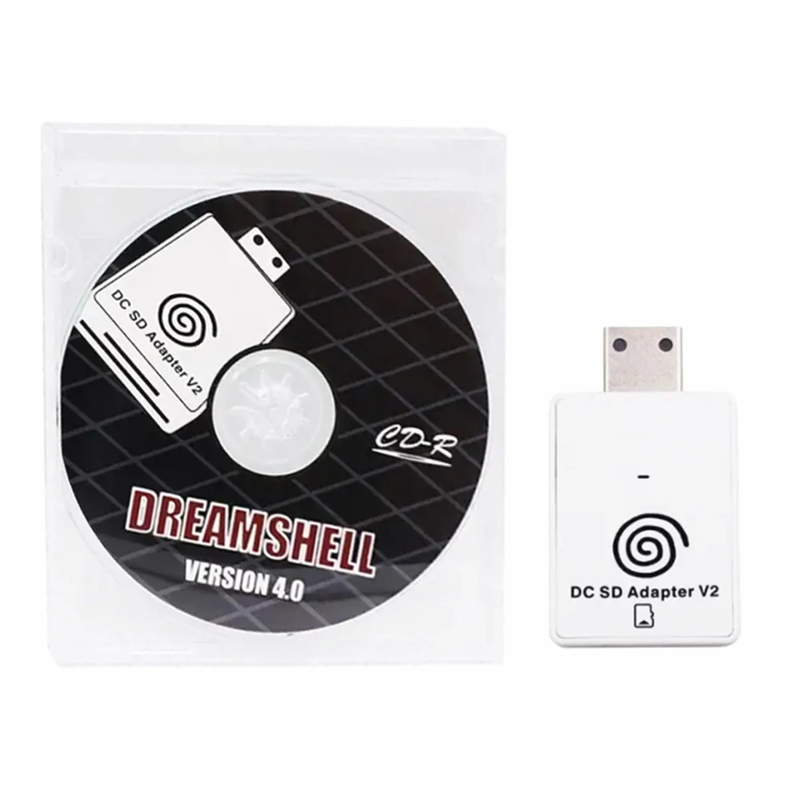 OBV819 - Lector de tarjetas de memoria para lector Dreamshell con luz LED y adaptador de memoria de juego de fácil instalación