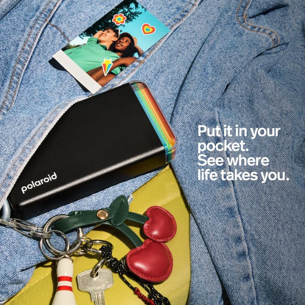 Polaroid Hi-Print - 2nd Generation - Bluetooth Connected 2x3 Pocket Photo, Dye-Sub Printer, Blanco, Solo Impresora