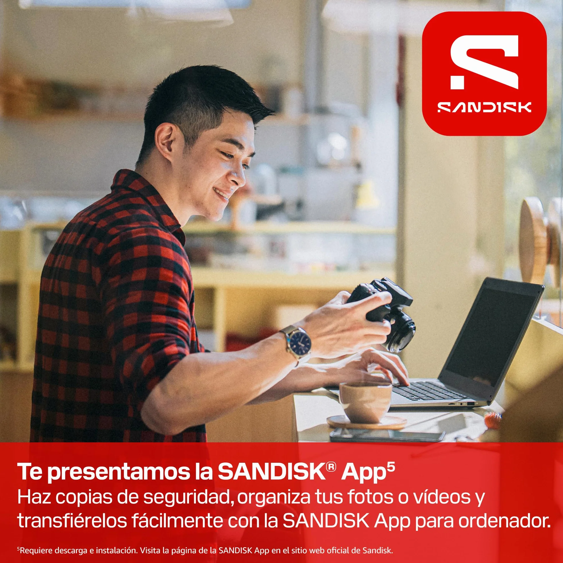 SANDISK Extreme Pro Tarjeta SD UHS-I de 128 GB (con hasta 250 MB/s de Velocidad de Lectura y 120 MB/s de Escritura, vídeos en 4K UHD, U3, V30) Memory Zone App